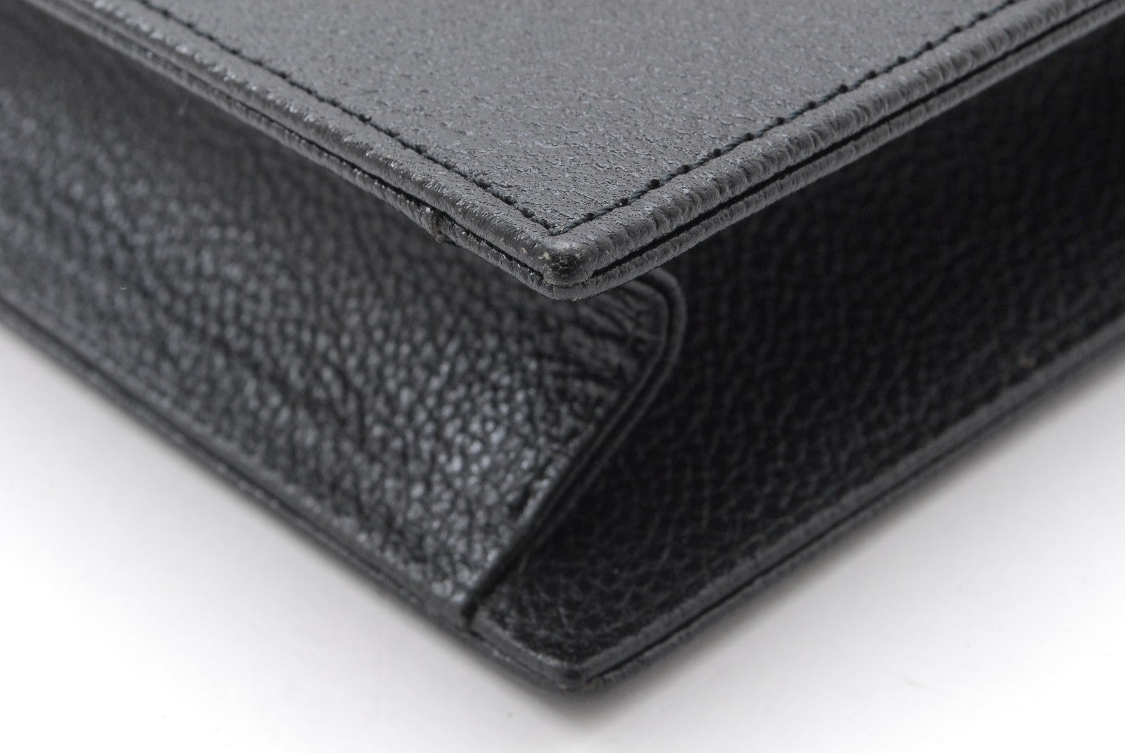 Saint Laurent Yves Vintage Clutch - Black, Leather