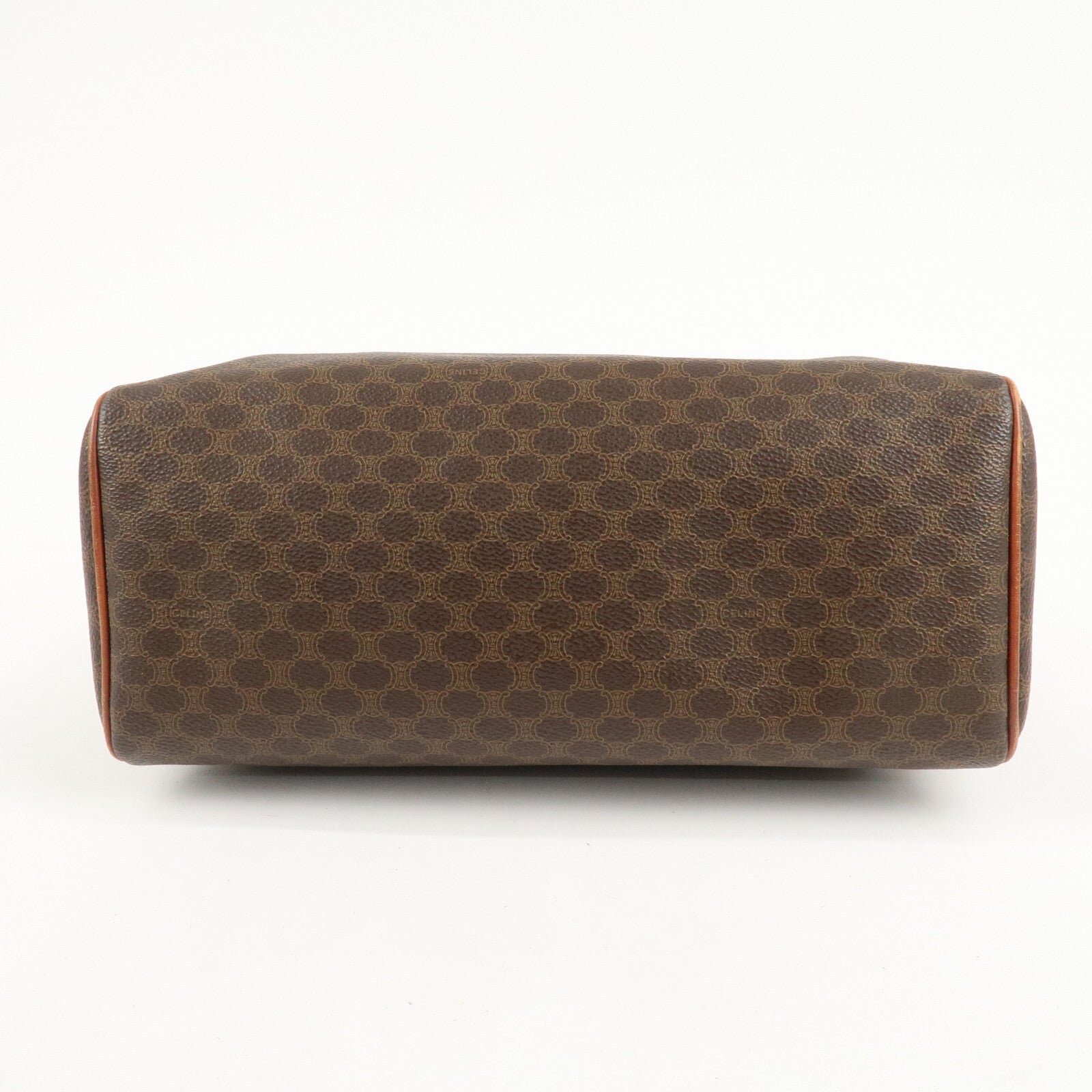 Celine Macadam PVC Leather Boston Bag - Brown, PVC, Leather