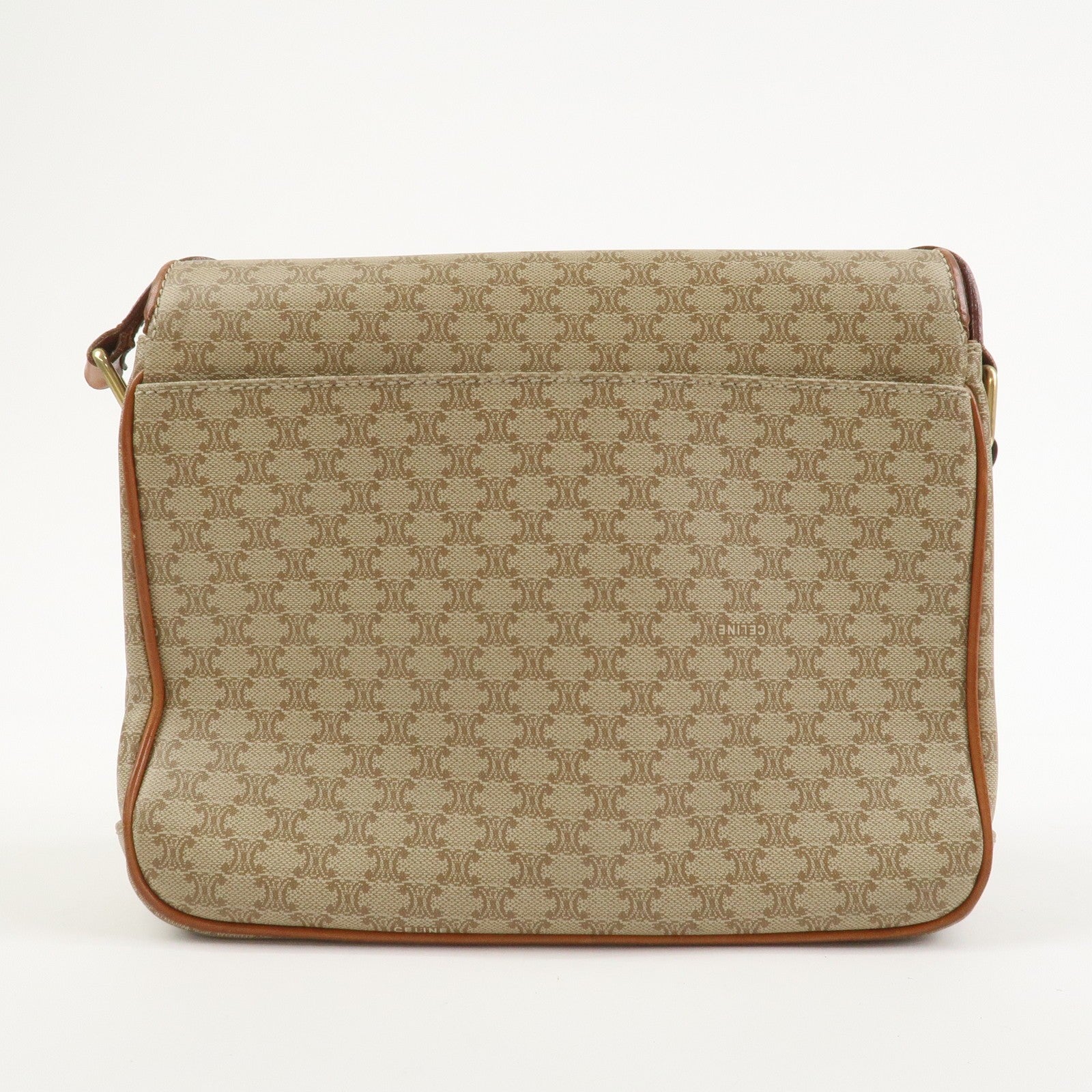 Celine Macadam Shoulder Bag - Beige, PVC Leather