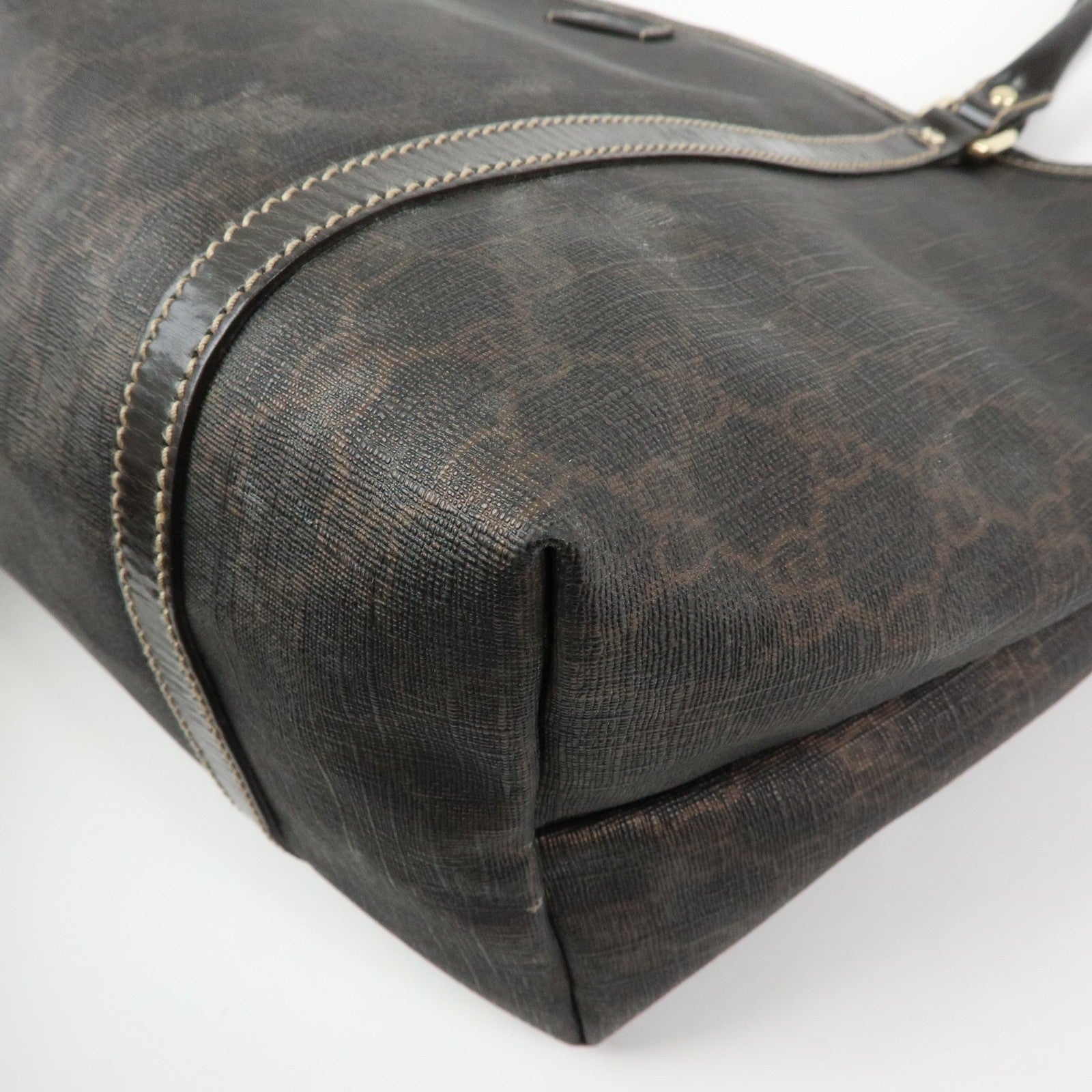 Gucci Supreme Tote Bag - Brown, GG Supreme Patent Leather