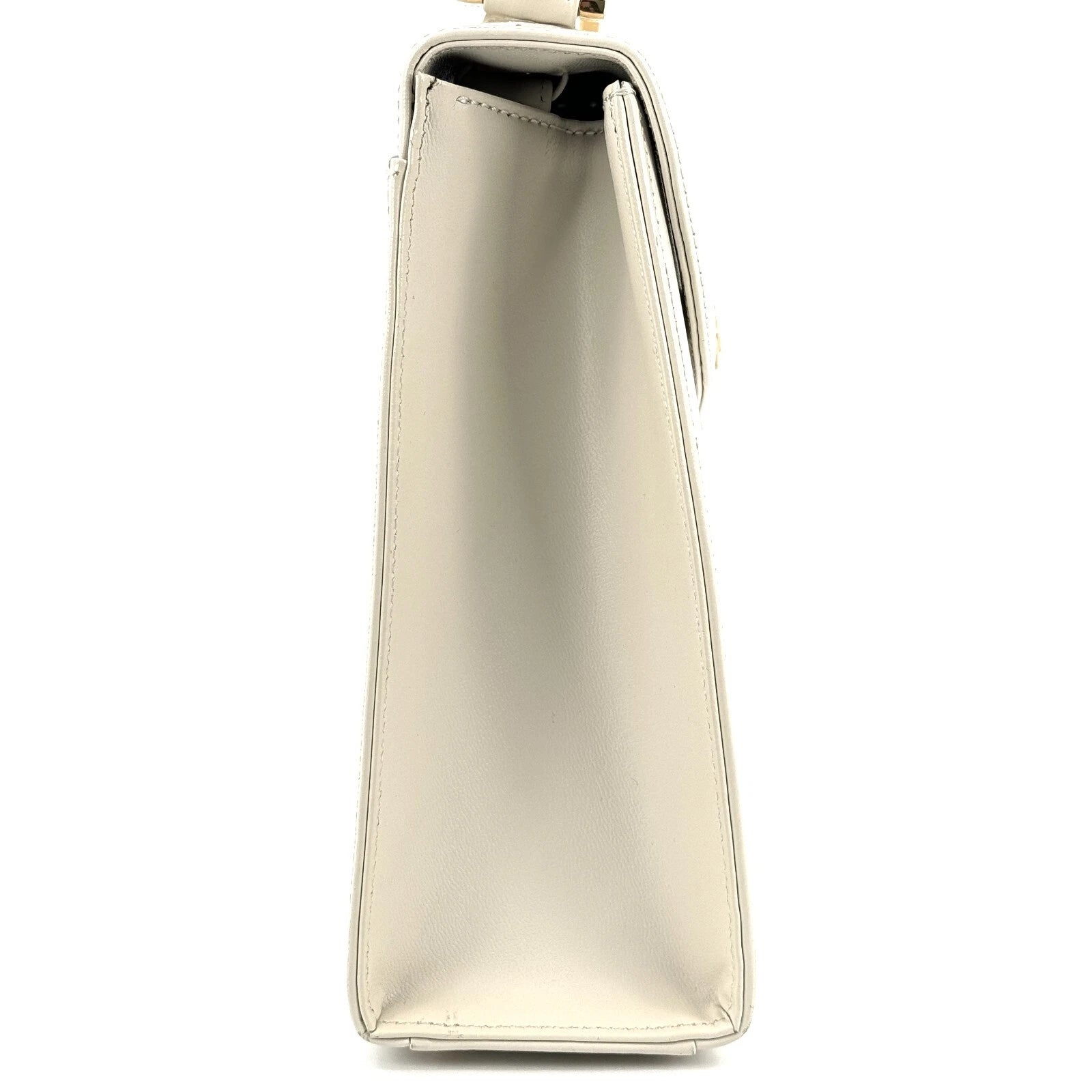 Saint Laurent YSL Shoulder Bag - White, Leather