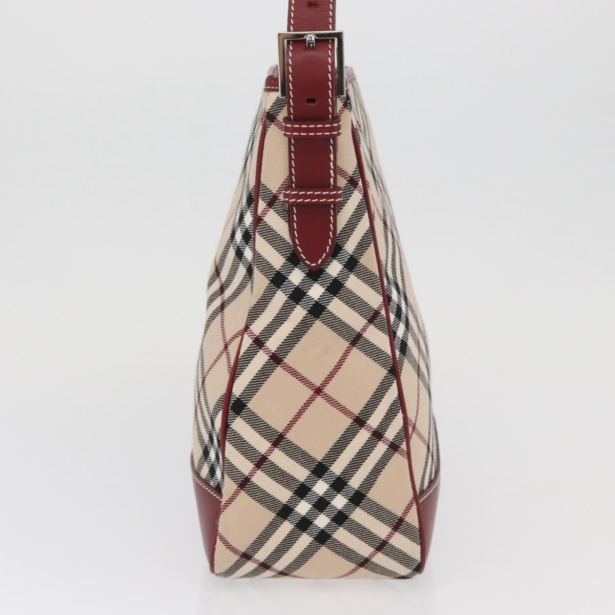 Burberry Nova Check Blue Label Shoulder Bag - Beige/Silver, Canvas