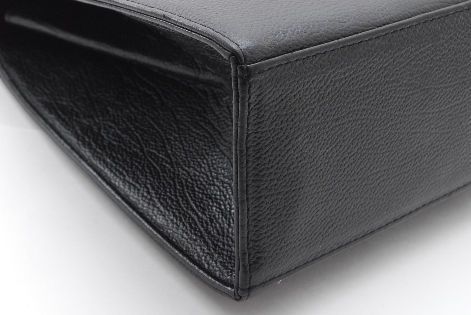 Saint Laurent Vintage Top Hand Bag - Black, Leather