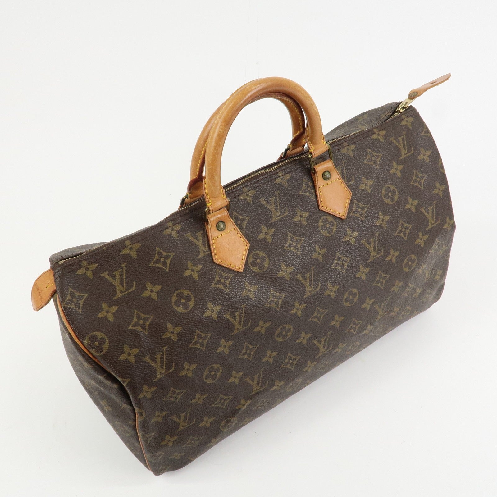 Louis Vuitton Monogram Speedy 40 Hand Bag - Brown, Monogram Canvas