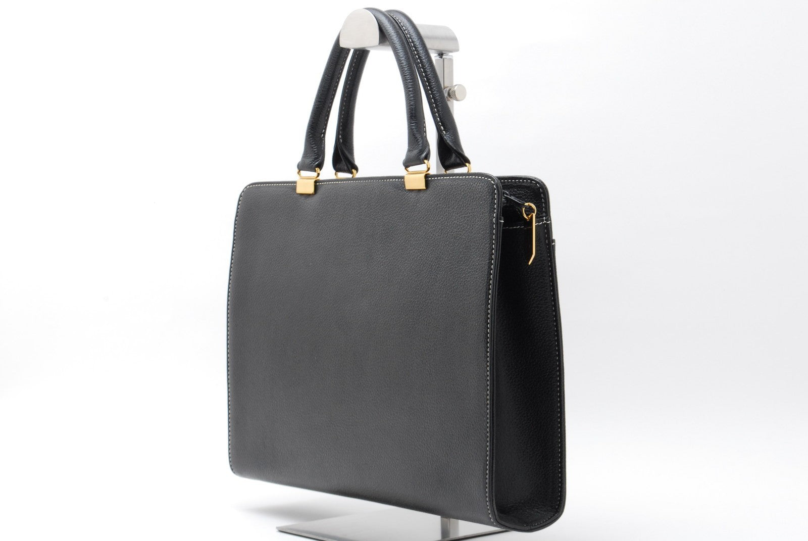Saint Laurent Yves Hand Tote Bag - Black, Leather