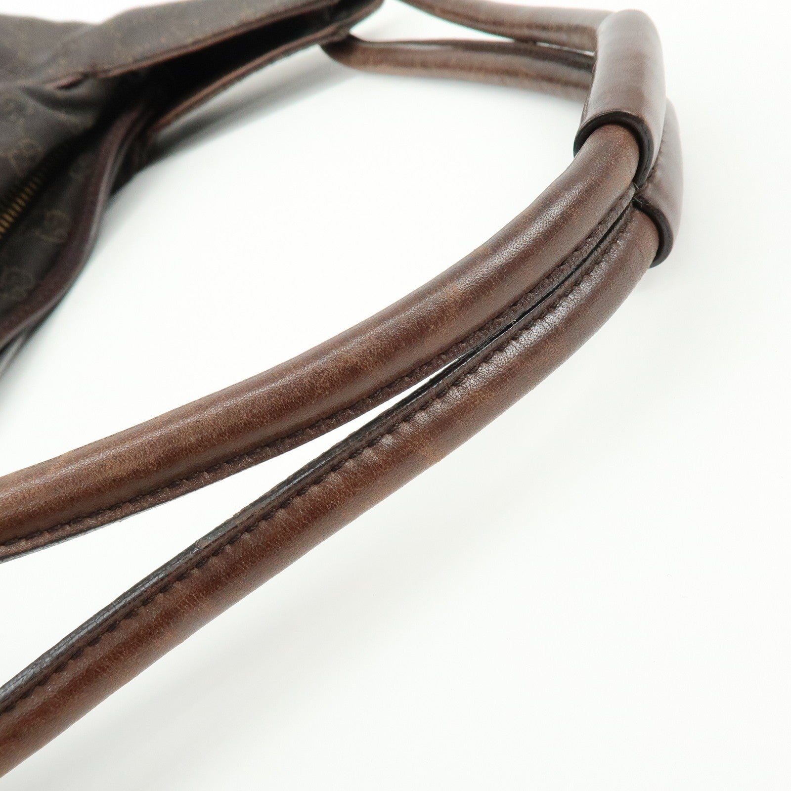 Gucci Shoulder Bag - Dark Brown, GG Canvas, Leather