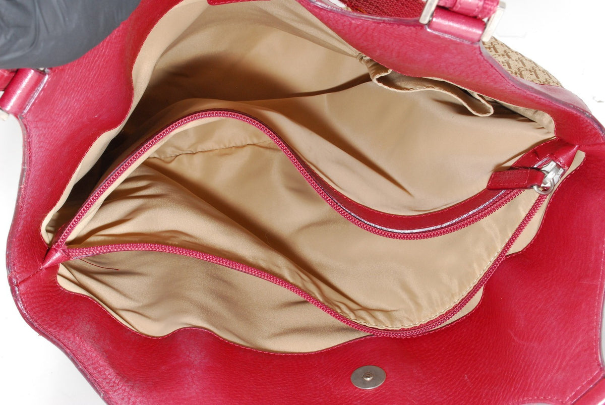 Dior Christian Trotter Tote Bag - Red, Leather