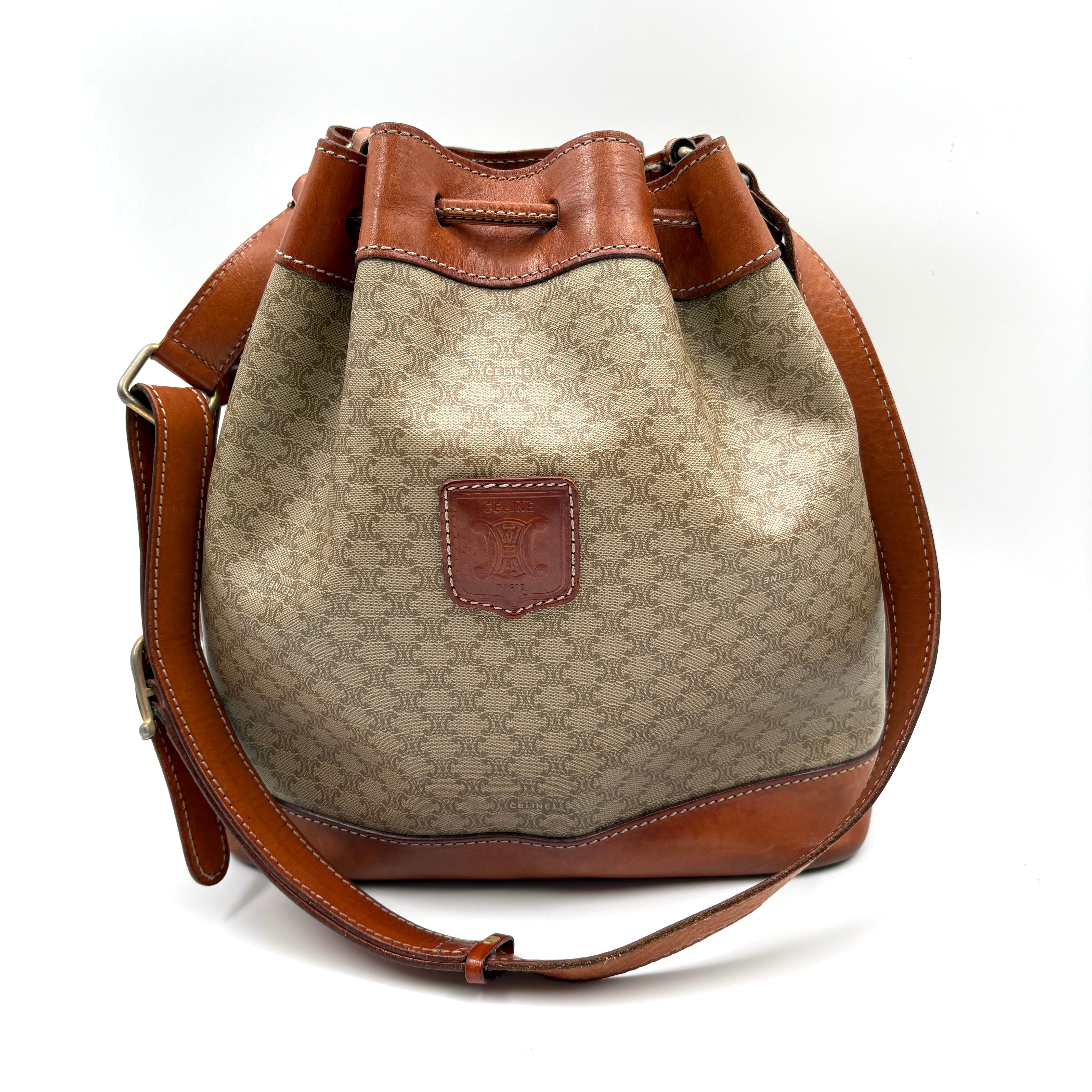 Macadam Bucket Shoulder Bag