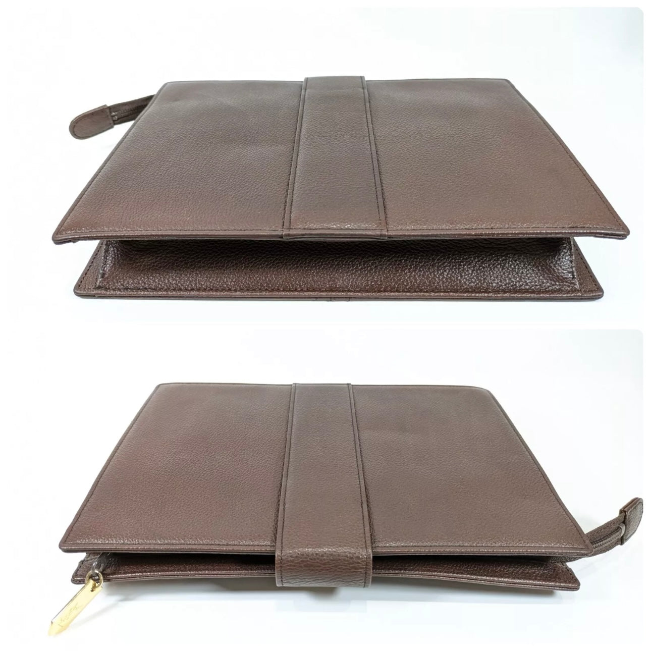 Yves Saint Laurent clutch leather