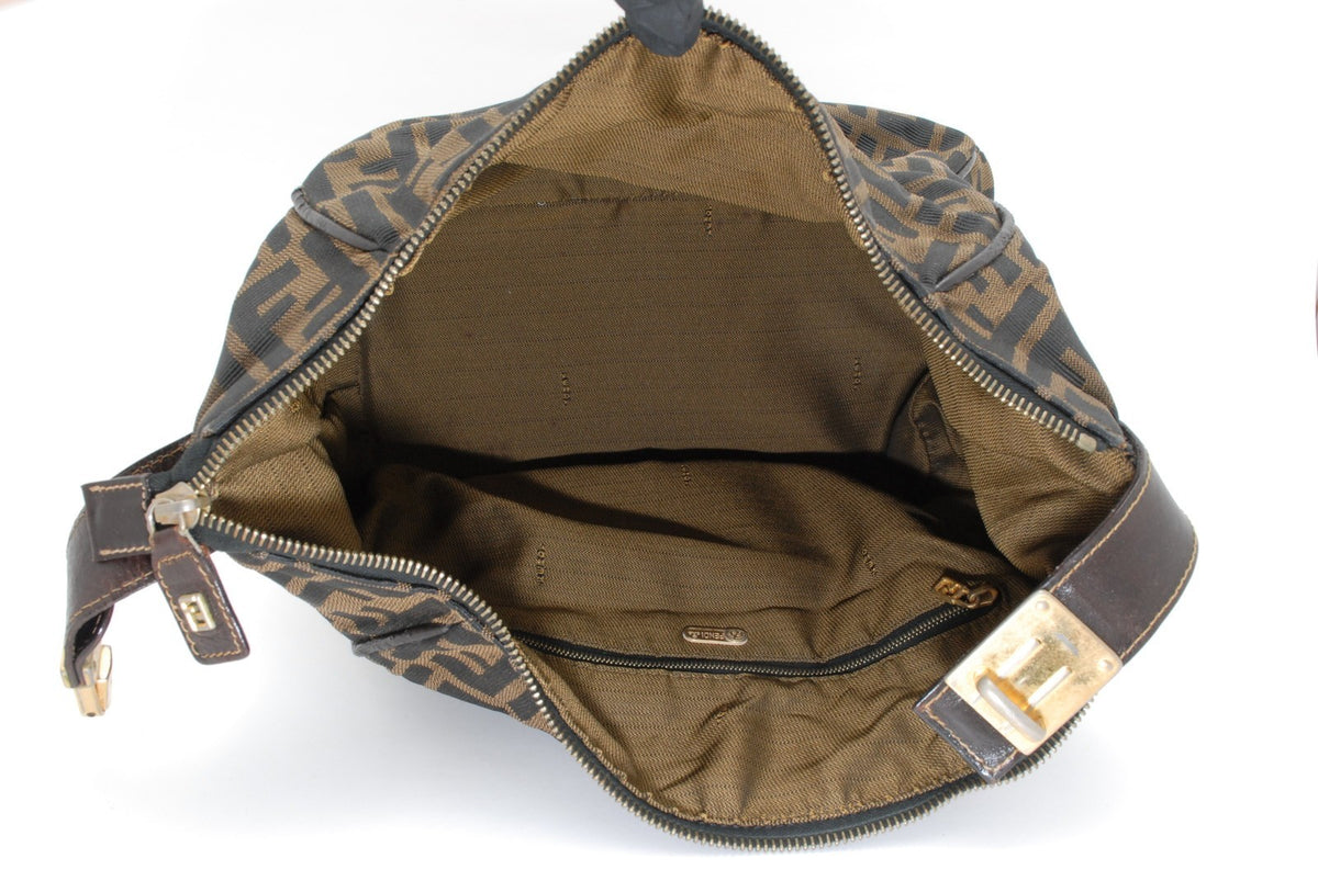 Fendi Zucca Large Vanity Bag - Brown, Canvas
