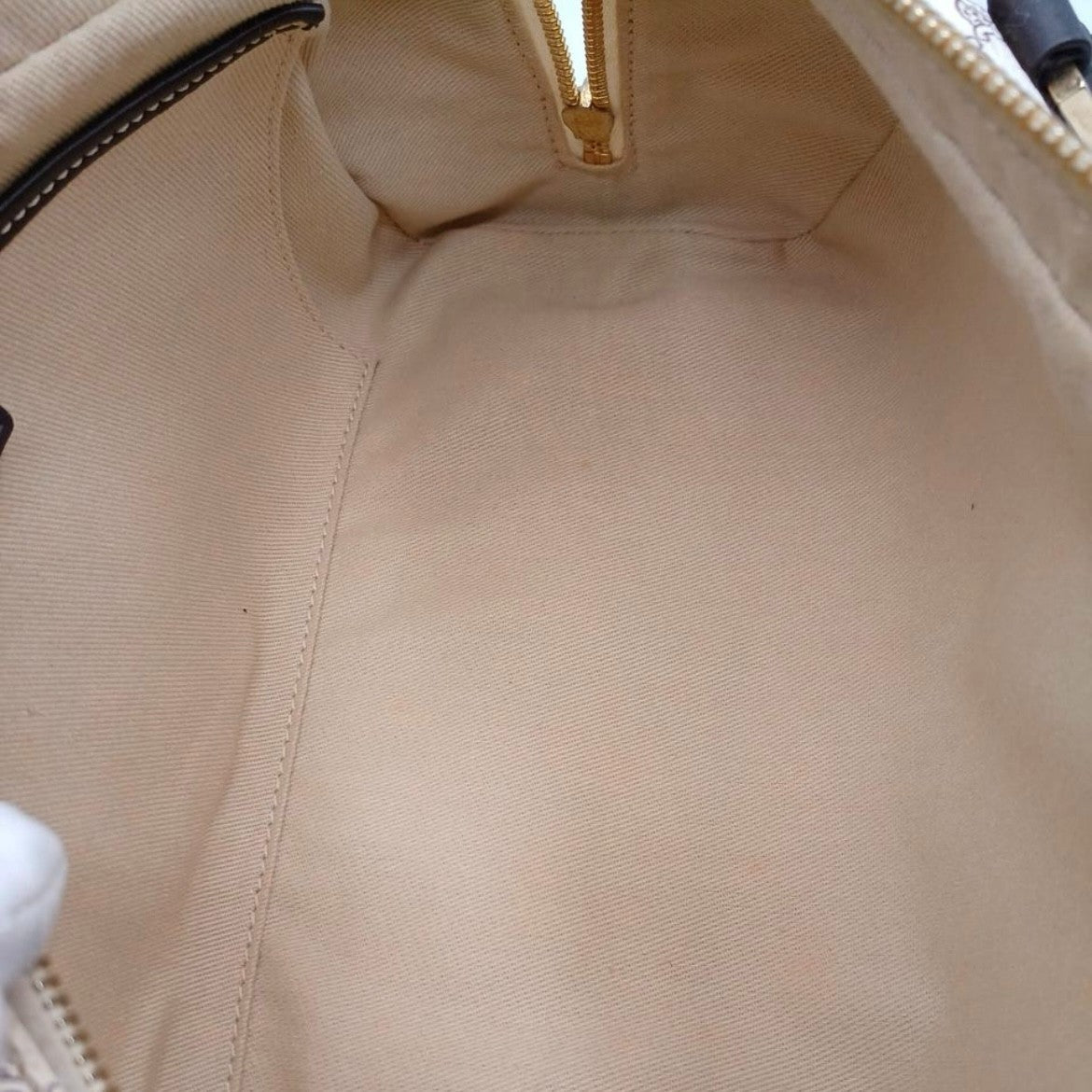 Celine Macadam Mini Boston Hand Bag - Ivory, PVC Leather
