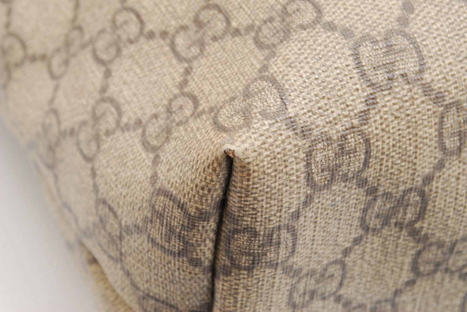 Gucci GG Tote Bag - Beige Brown, PVC Leather