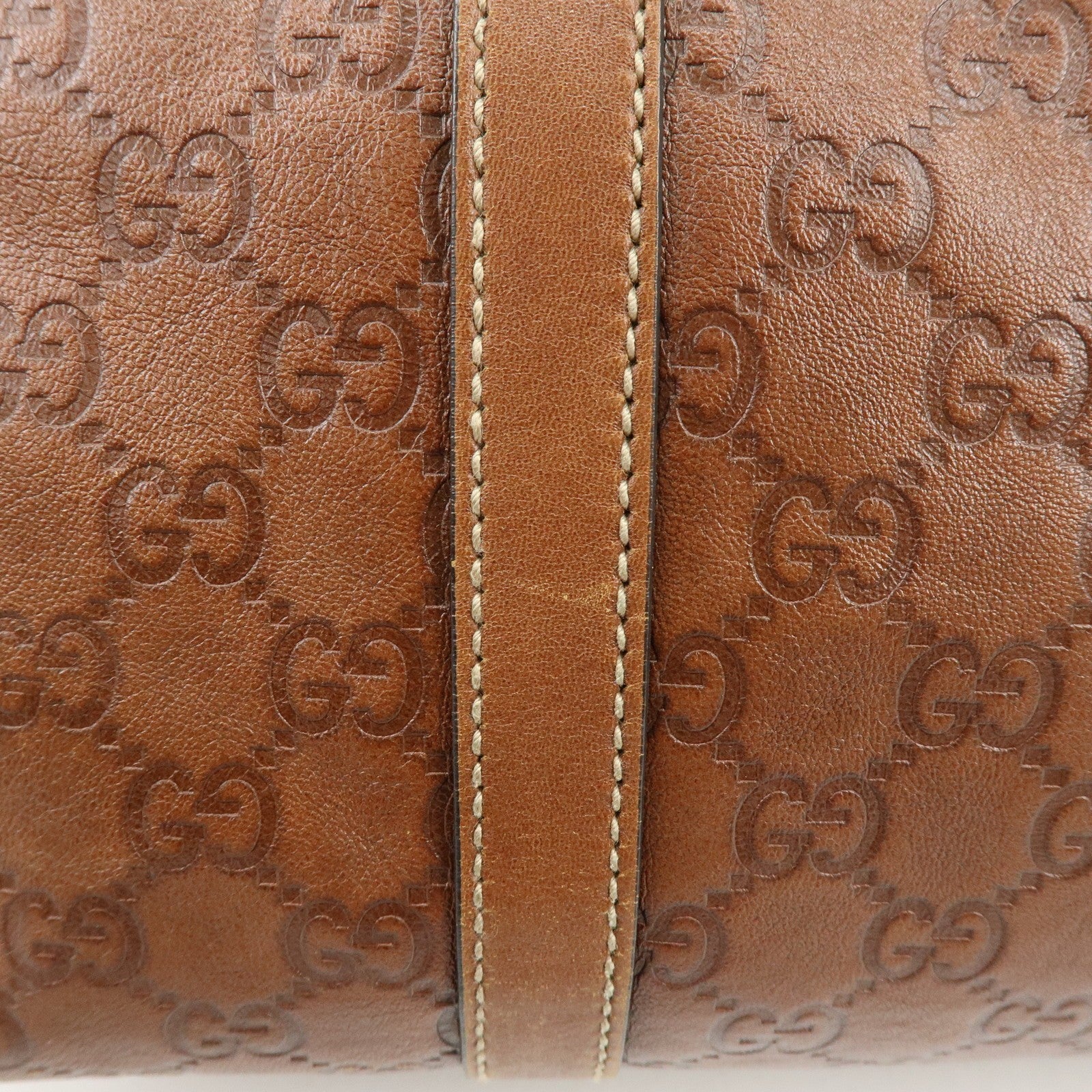 Gucci Boston Handbag - Brown, Guccissima Leather