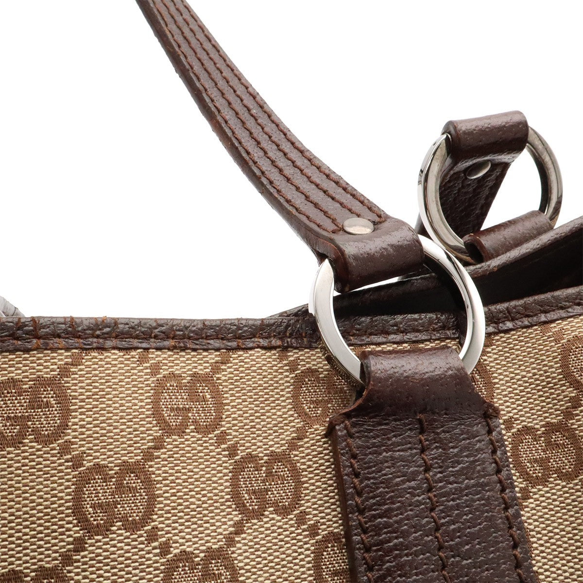 Gucci GG Canvas Tote Bag - Khaki, Canvas