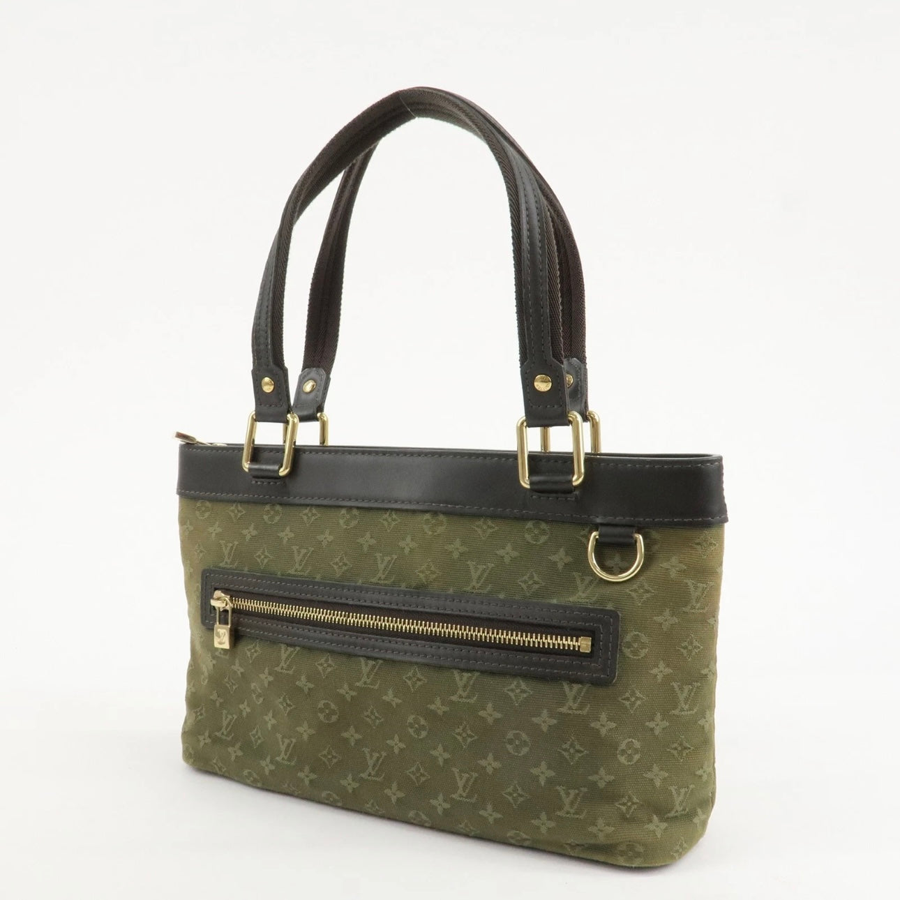 Louis Vuitton Monogram Mini Lucille PM Hand Bag Khaki