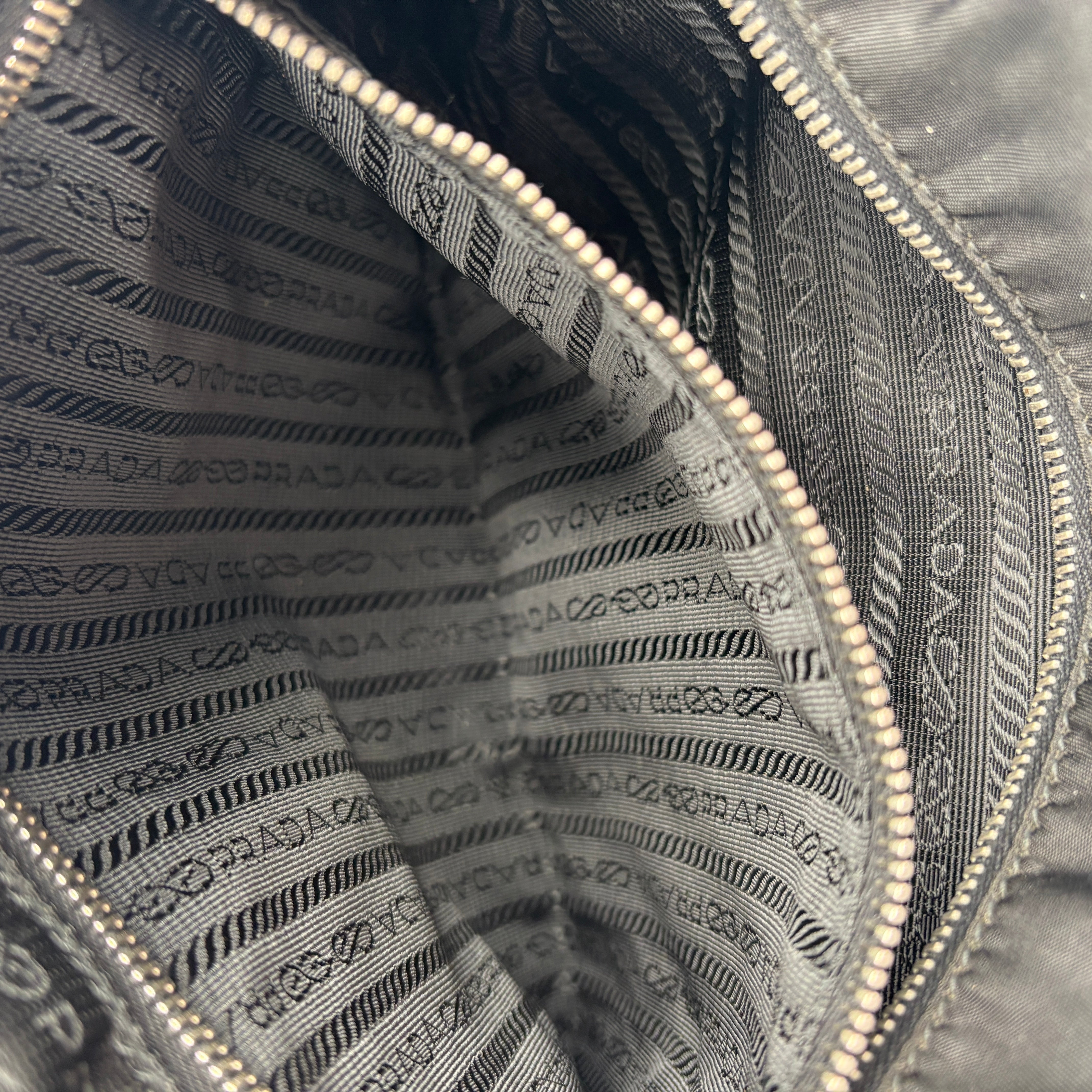 Prada Triangle Tote Shoulder Bag Nylon