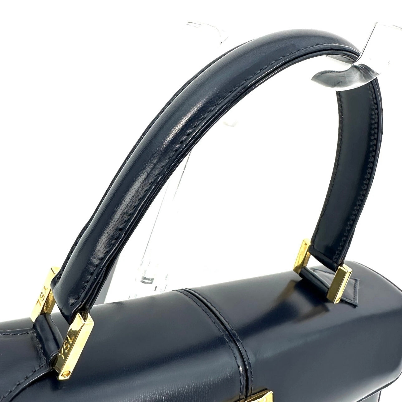 Saint Laurent Yves Saint Laurent Top Handle Bag - Navy, Leather