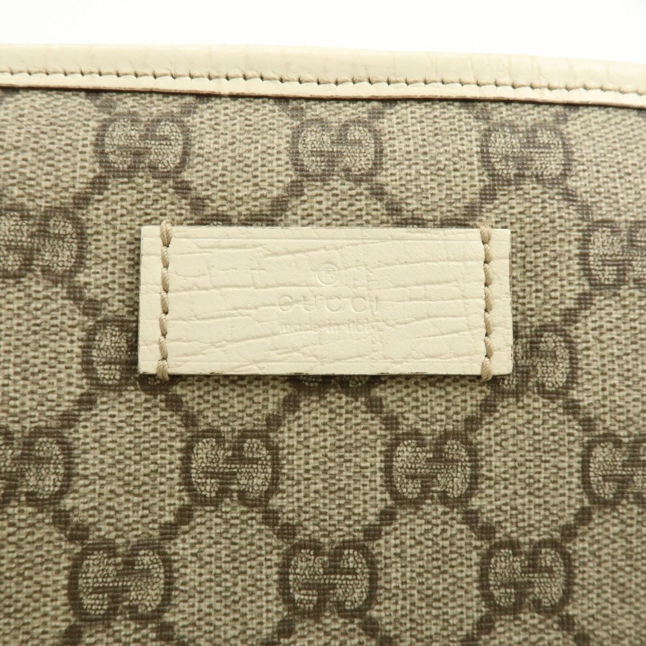 GUCCI GG Canvas Leather Shoulder Bag Tote Bag