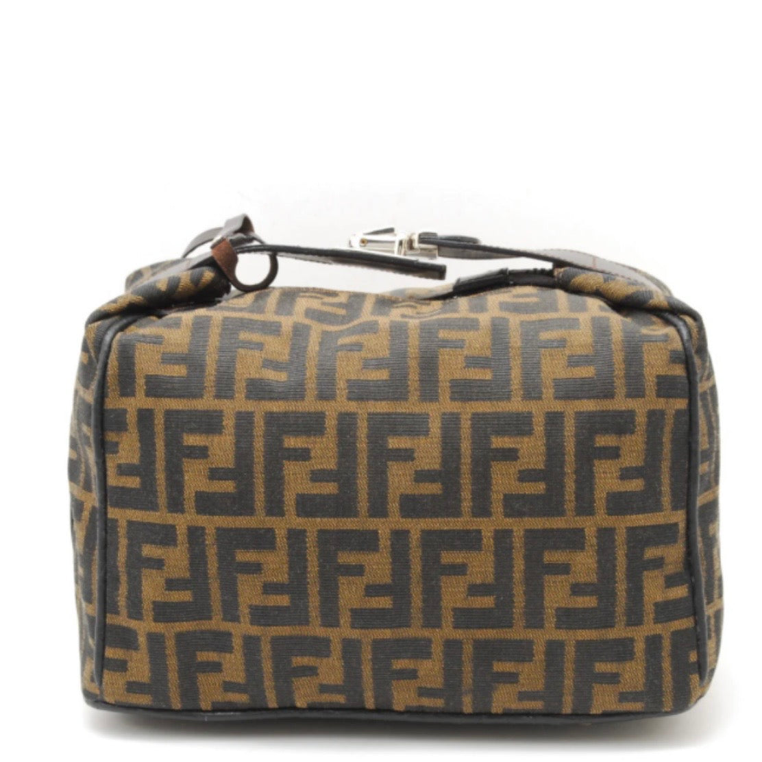 Fendi Zucca Vanity Bag Brown Vintage Handbag