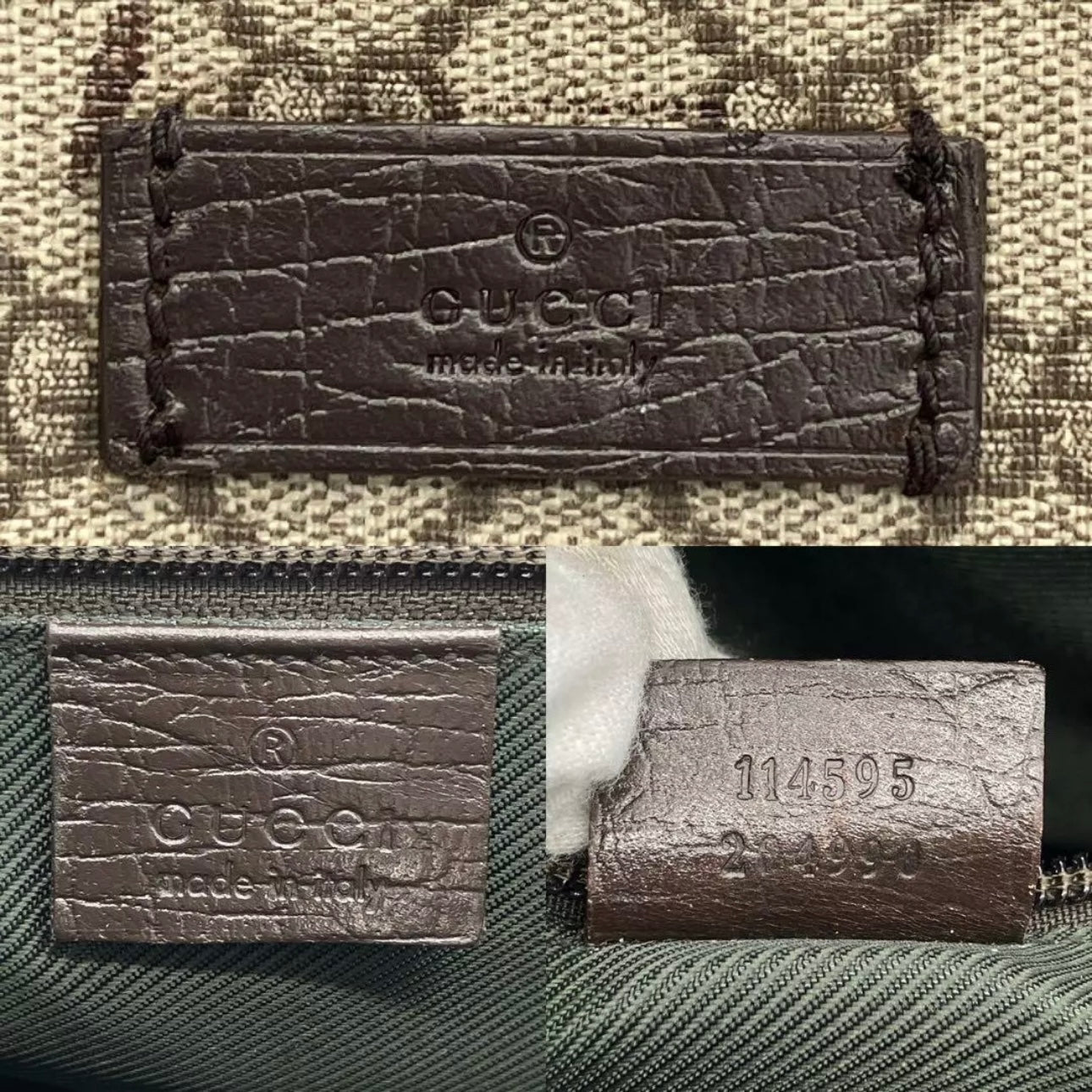 Tote bag GG Supreme PVC Brown