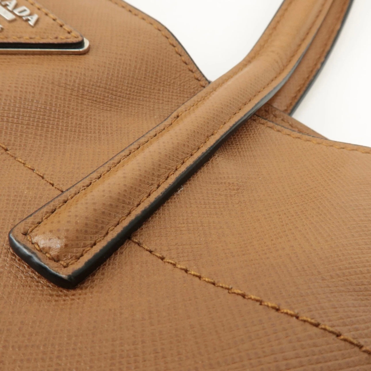 PRADA 2 way bag - Brown, Leather