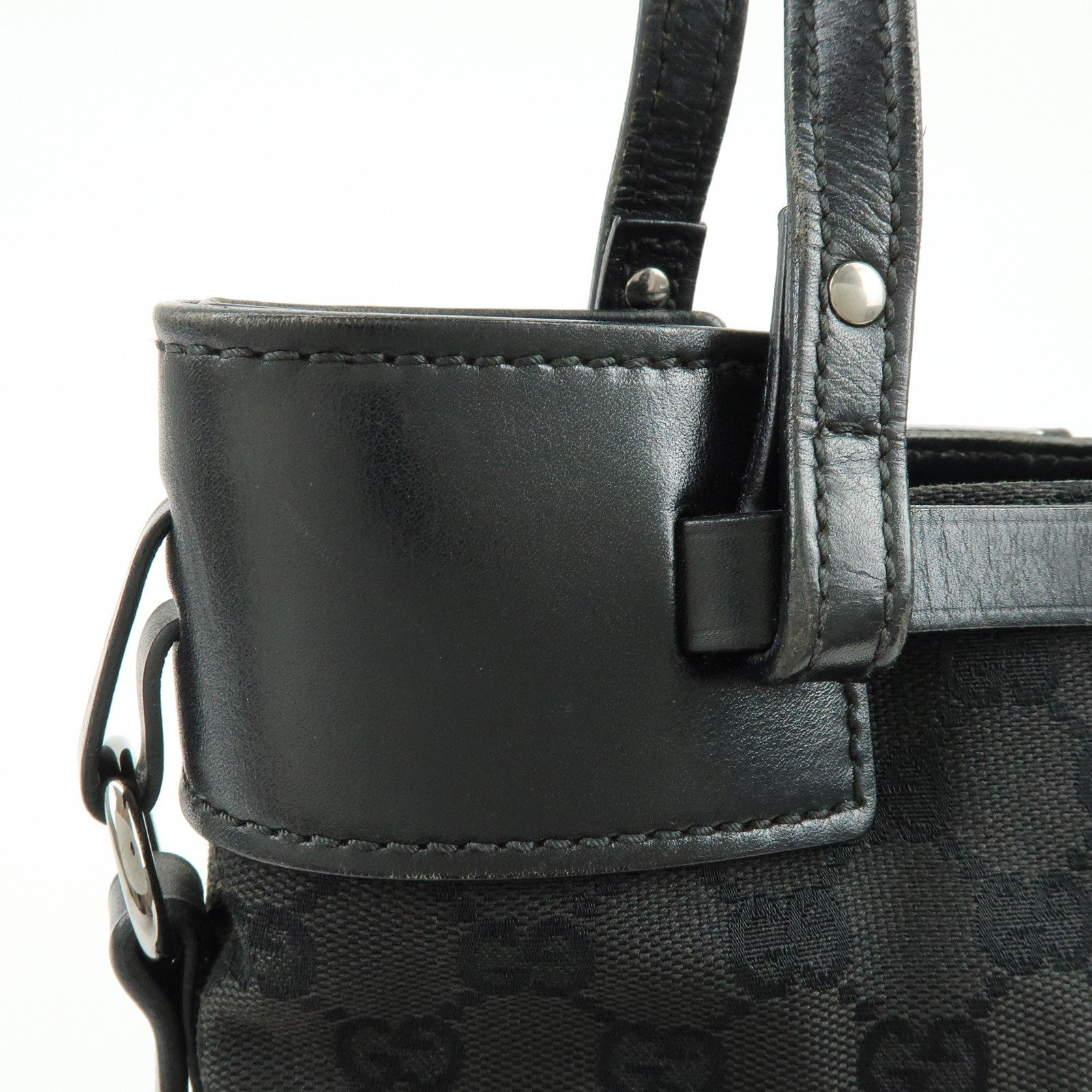 Gucci Tote Bag - Black, Canvas Leather