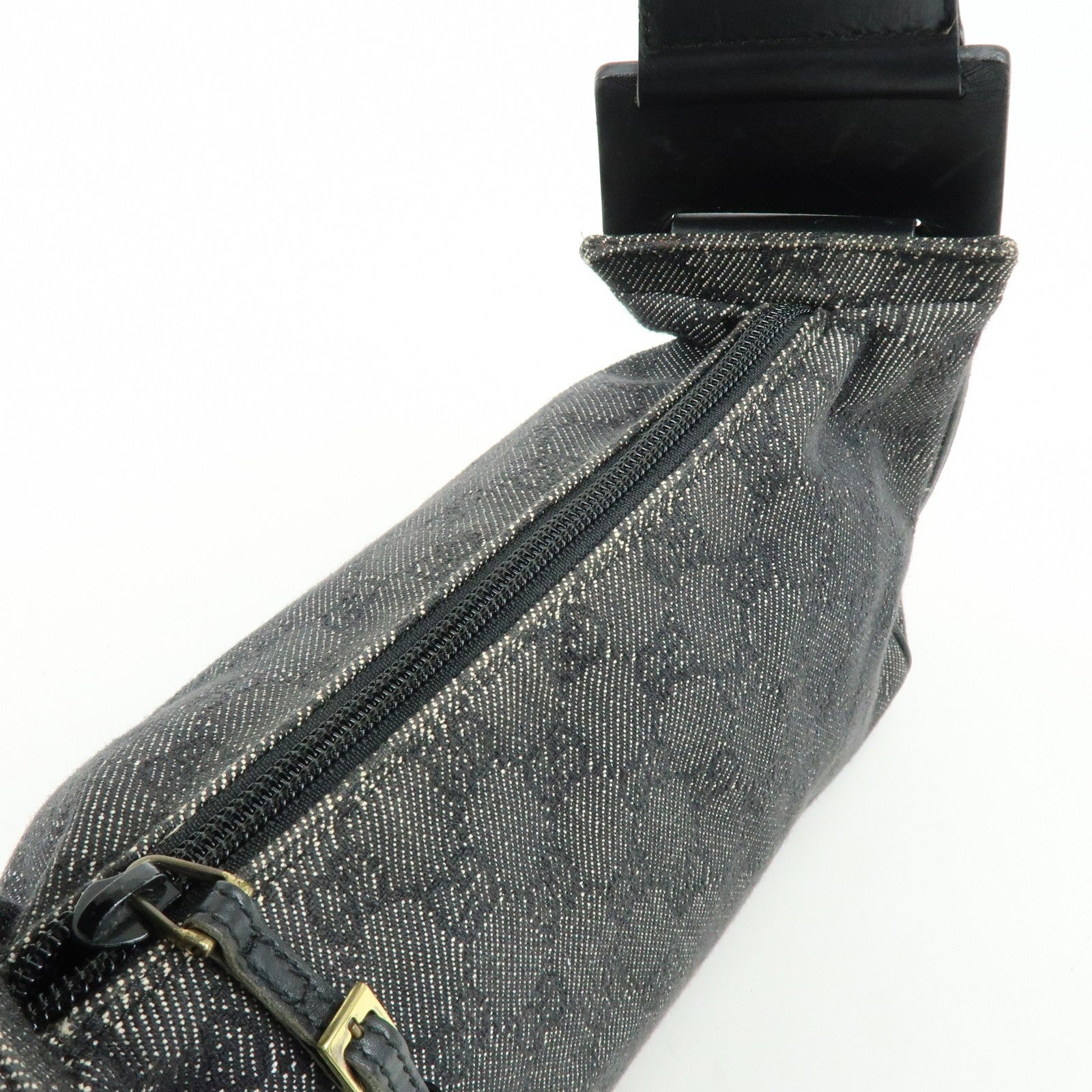 Gucci Shoulder Bag - Black, GG Canvas, Leather