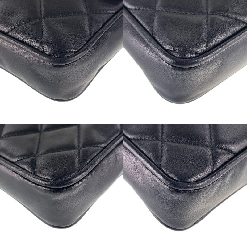 CHANEL Matelasse Waist Bag - Black, Lambskin Leather