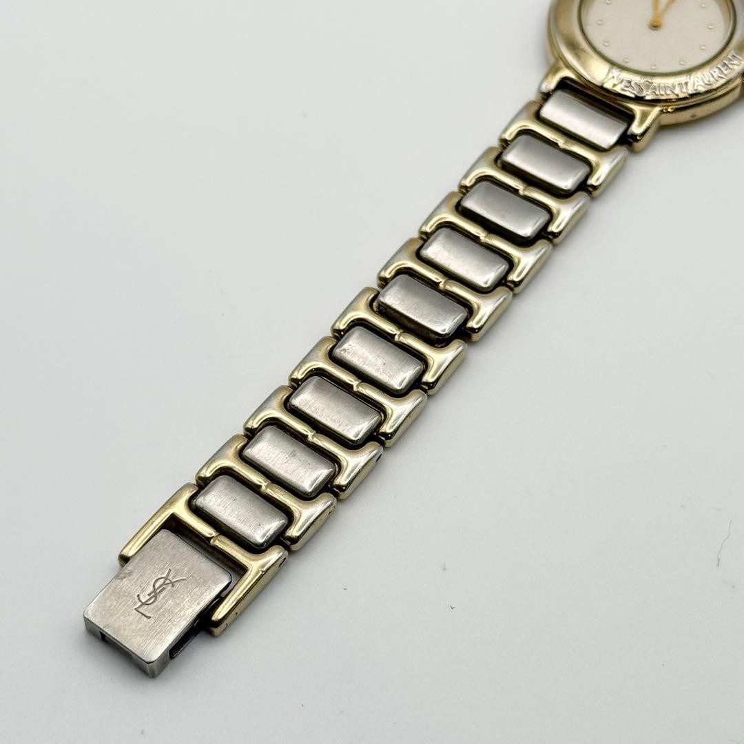 Saint Laurent Quartz Wristwatch - White, Gold