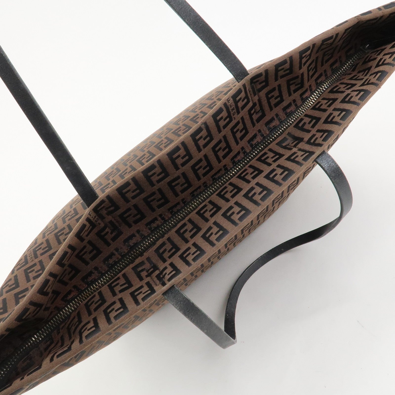 Fendi Zucchino Tote Bag - Brown, Canvas and Leather