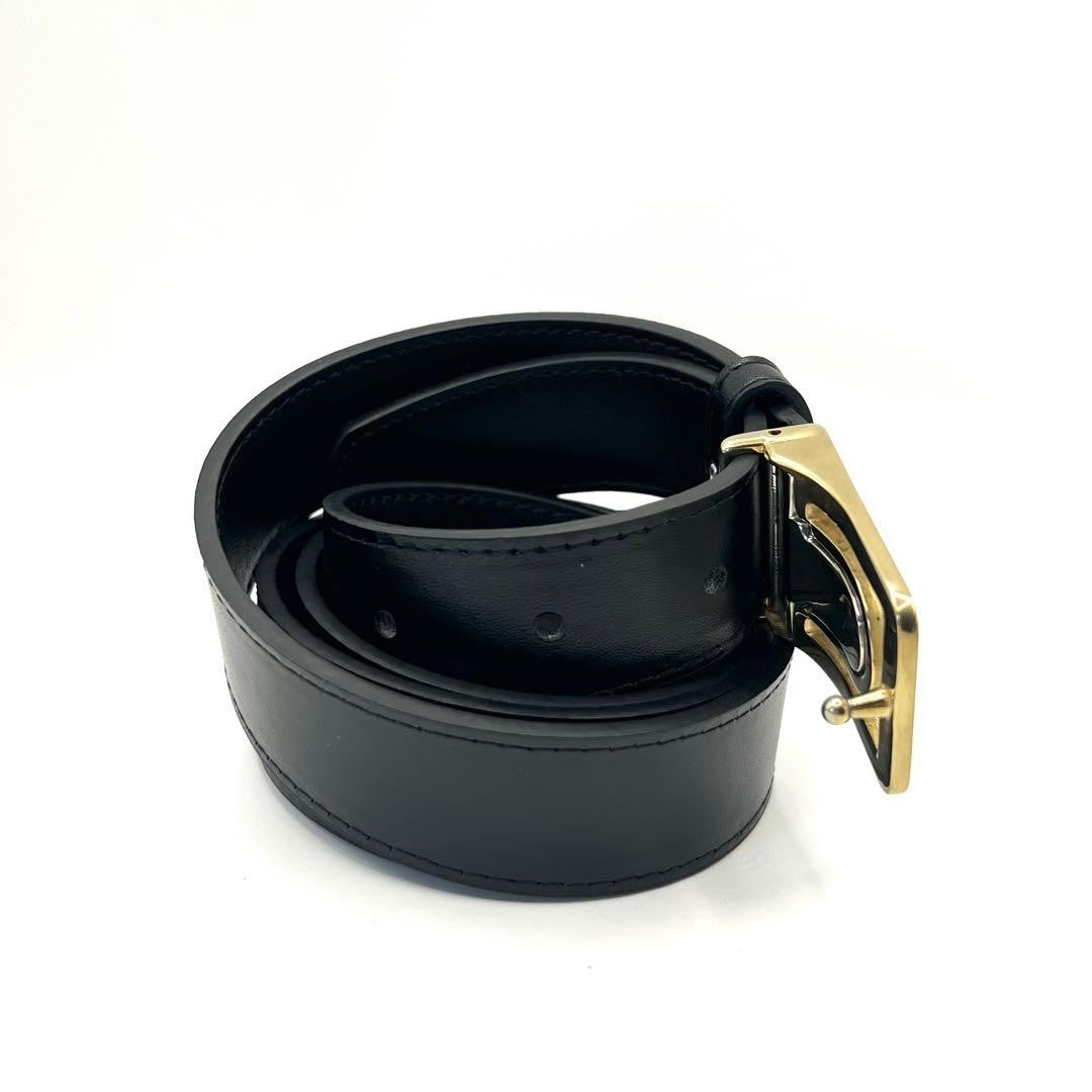 Chanel Coco Mark Belt - Black x Gold, Metal
