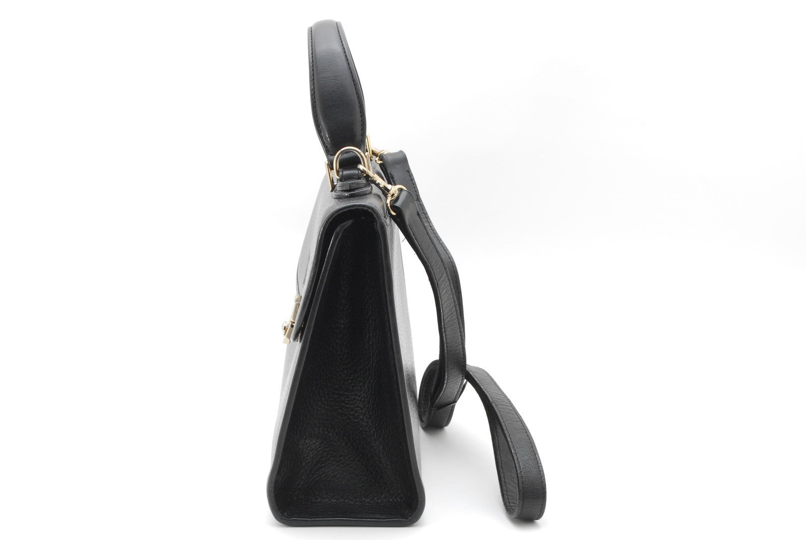 Burberry Nova Check Vintage Hand Tote Shoulder 2way Bag - Black, Leather