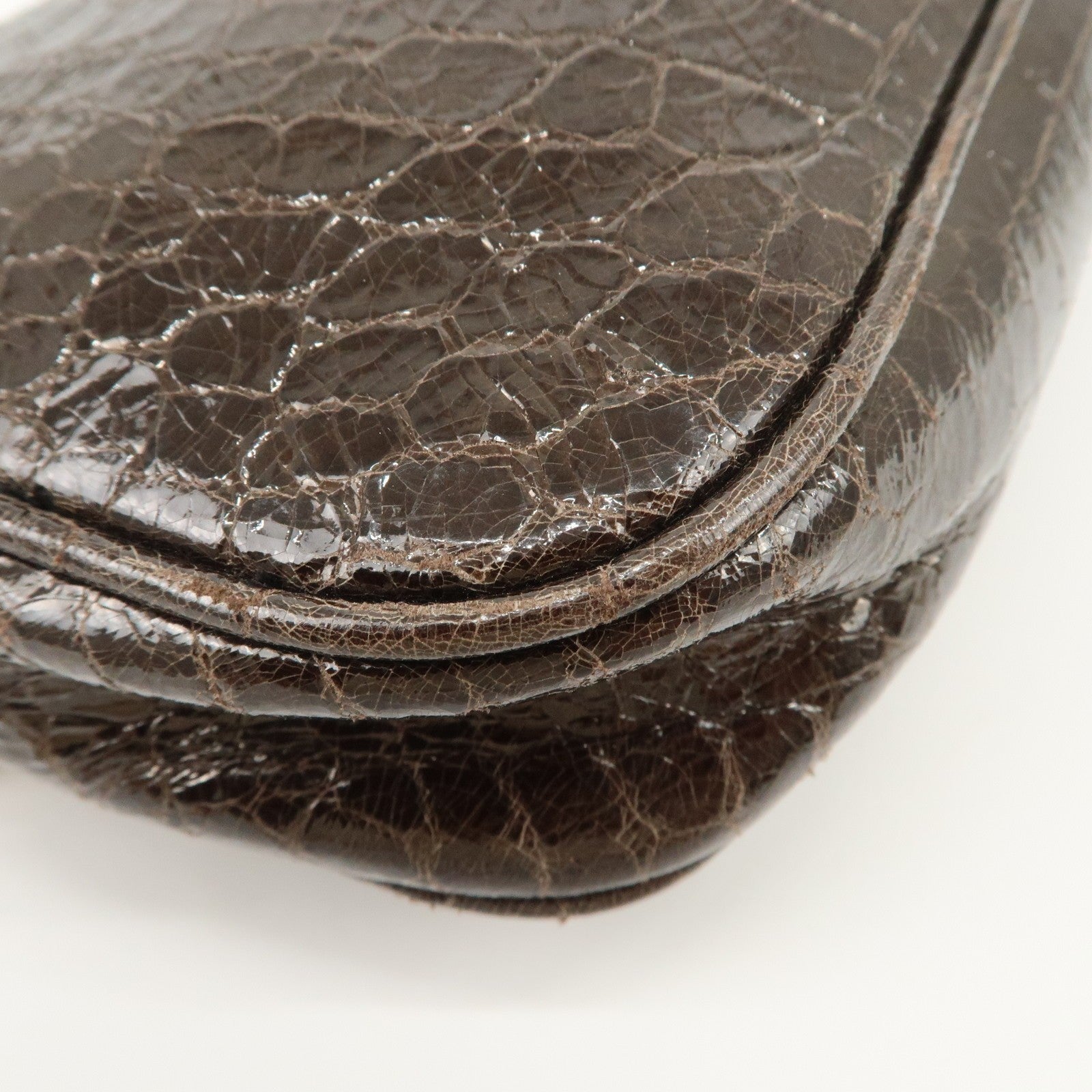 Miu Miu Shoulder Crossbody Bag - Dark Brown, Embossed Leather