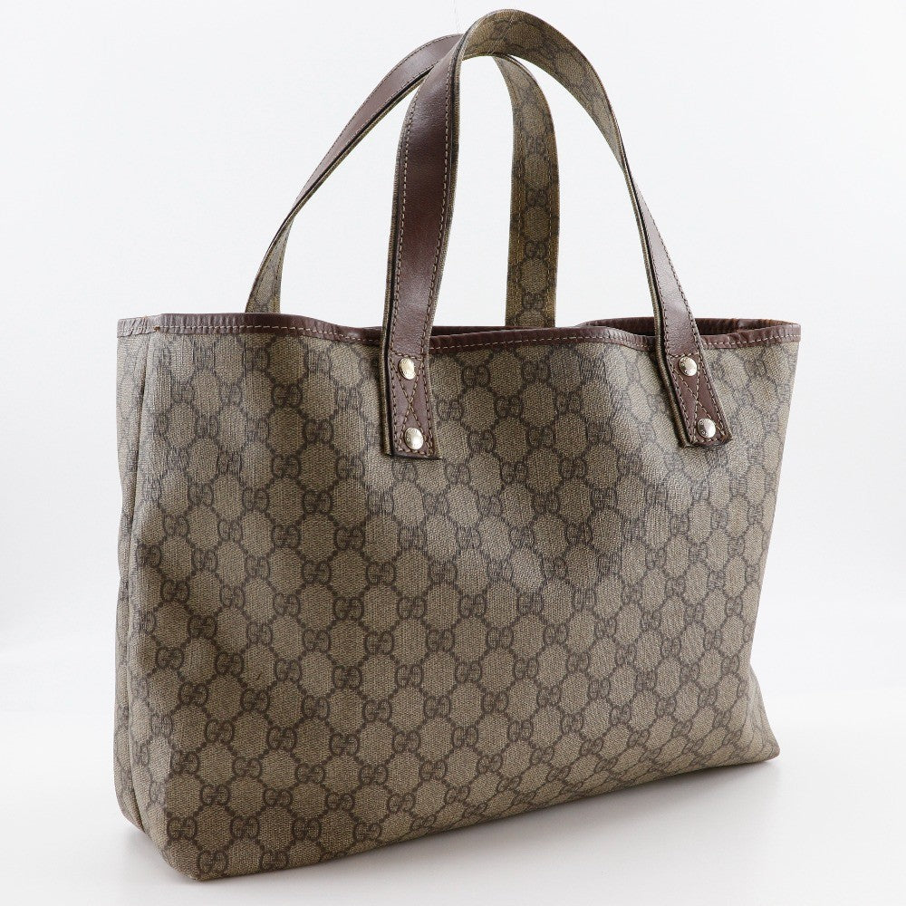 Gucci Sherry Line Tote Bag - Brown, GG Supreme Canvas