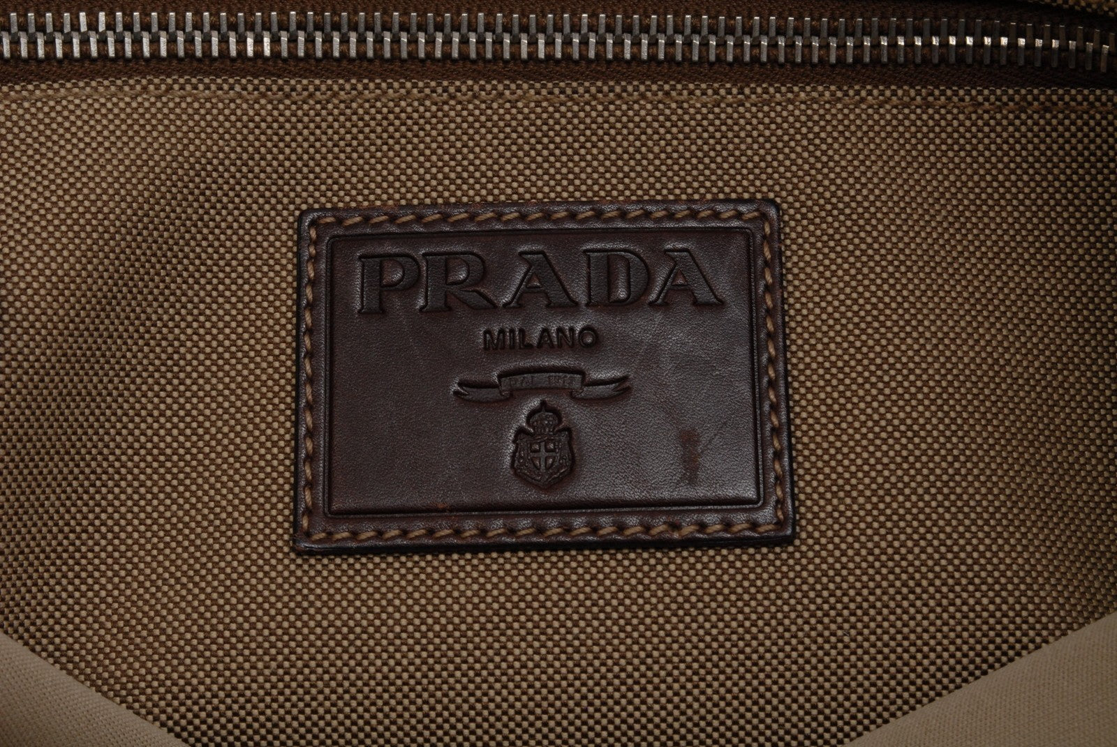 Prada Canapa Logo Tote - Beige, Canvas and Leather