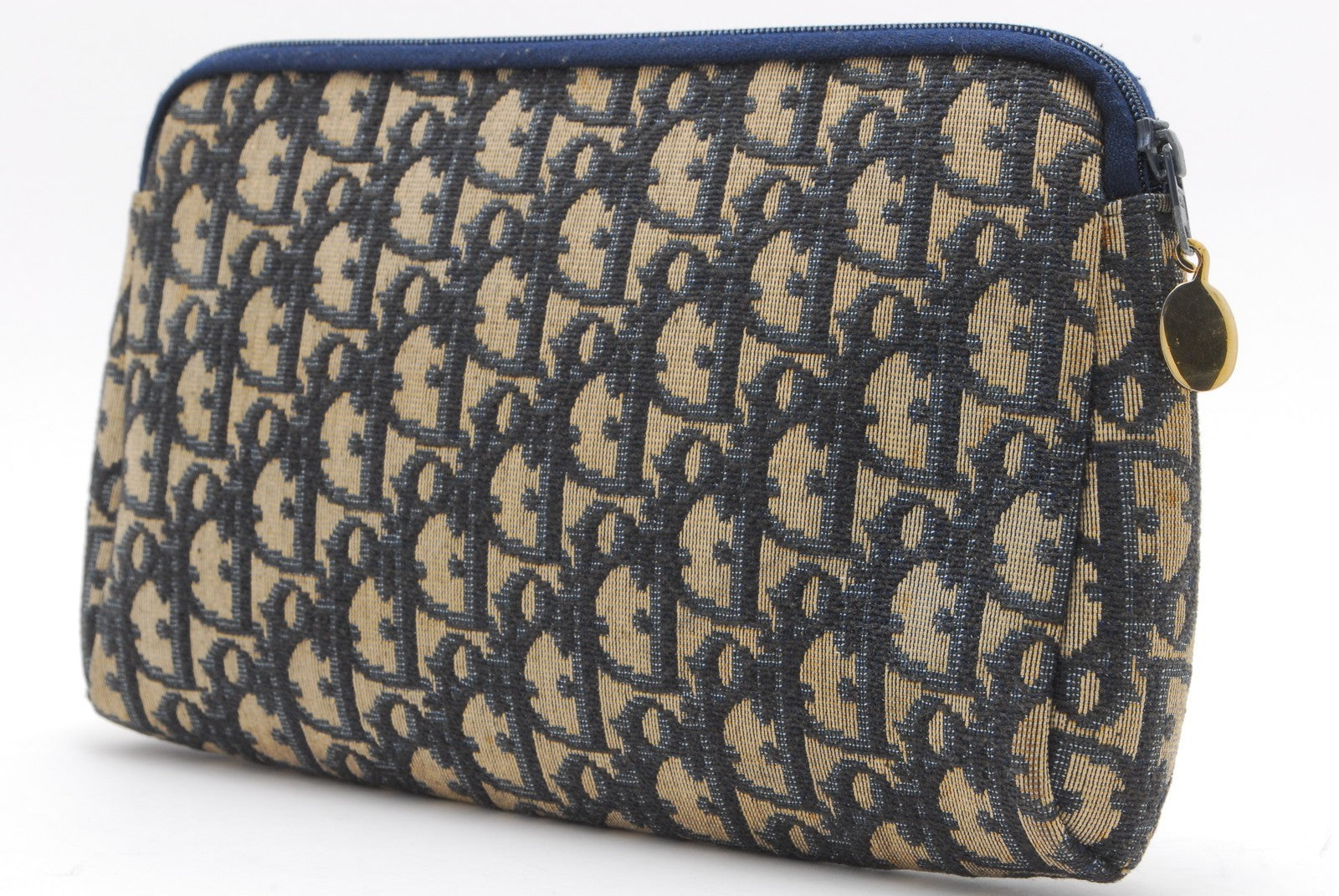 Christian Dior Trotter Clutch Bag - Navy, Canvas