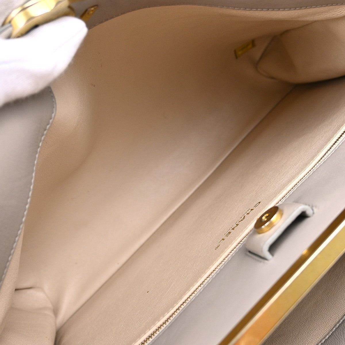 Chanel 2way Handbag - Gray, Calfskin