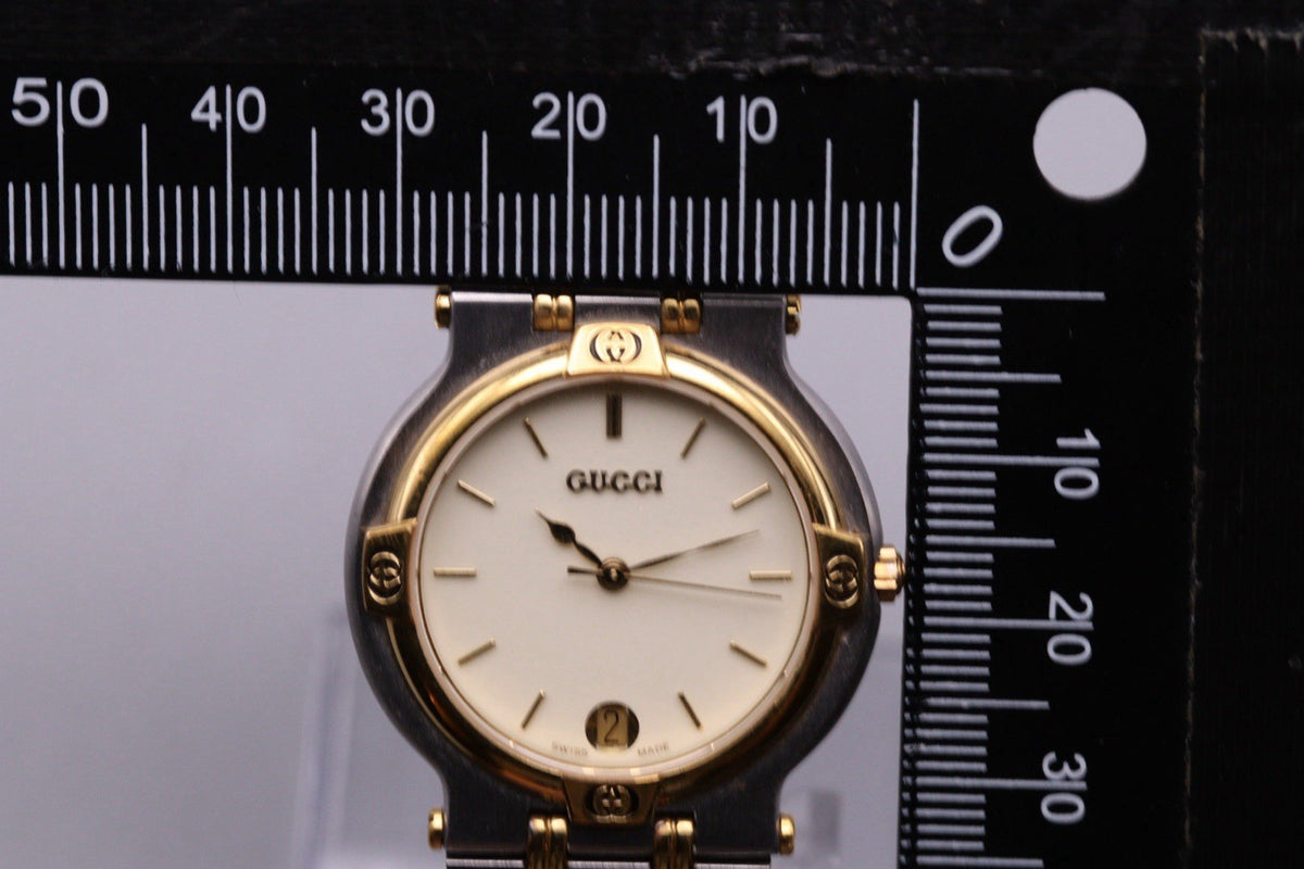 Gucci 9000M Wristwatch - Gold, Silver, Stainless Steel