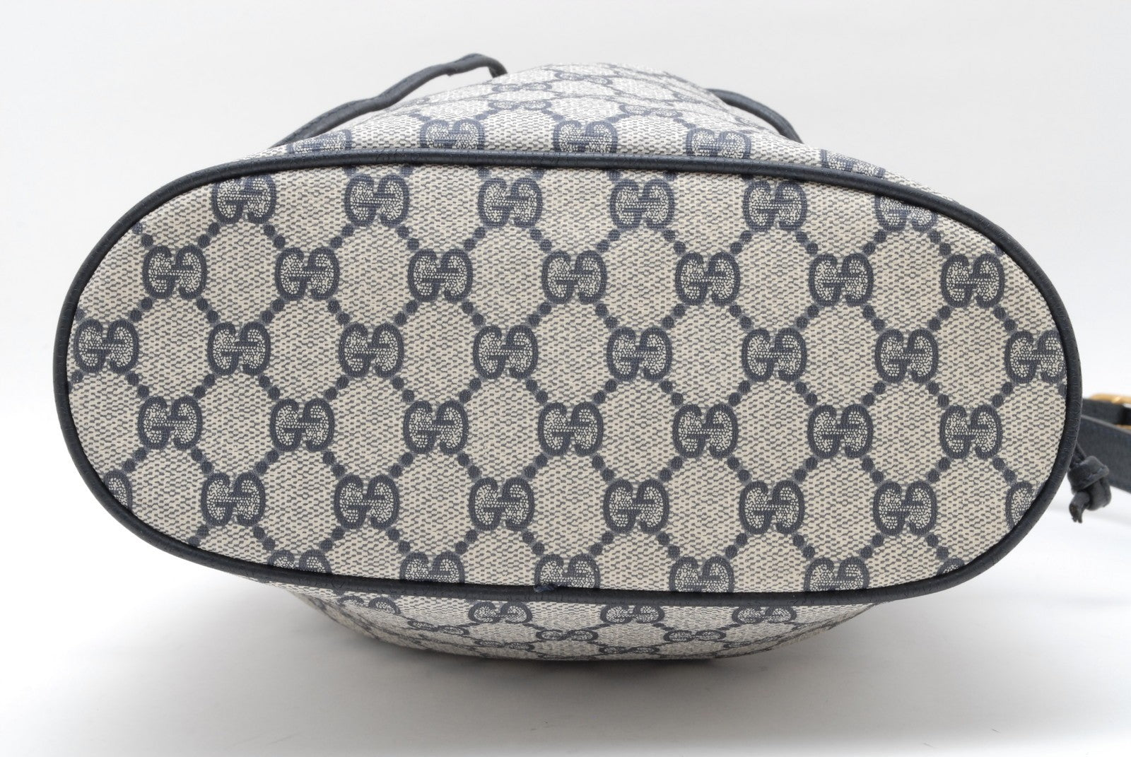Gucci GG Bucket Bag Shoulder Bag - Navy, Canvas and Leather