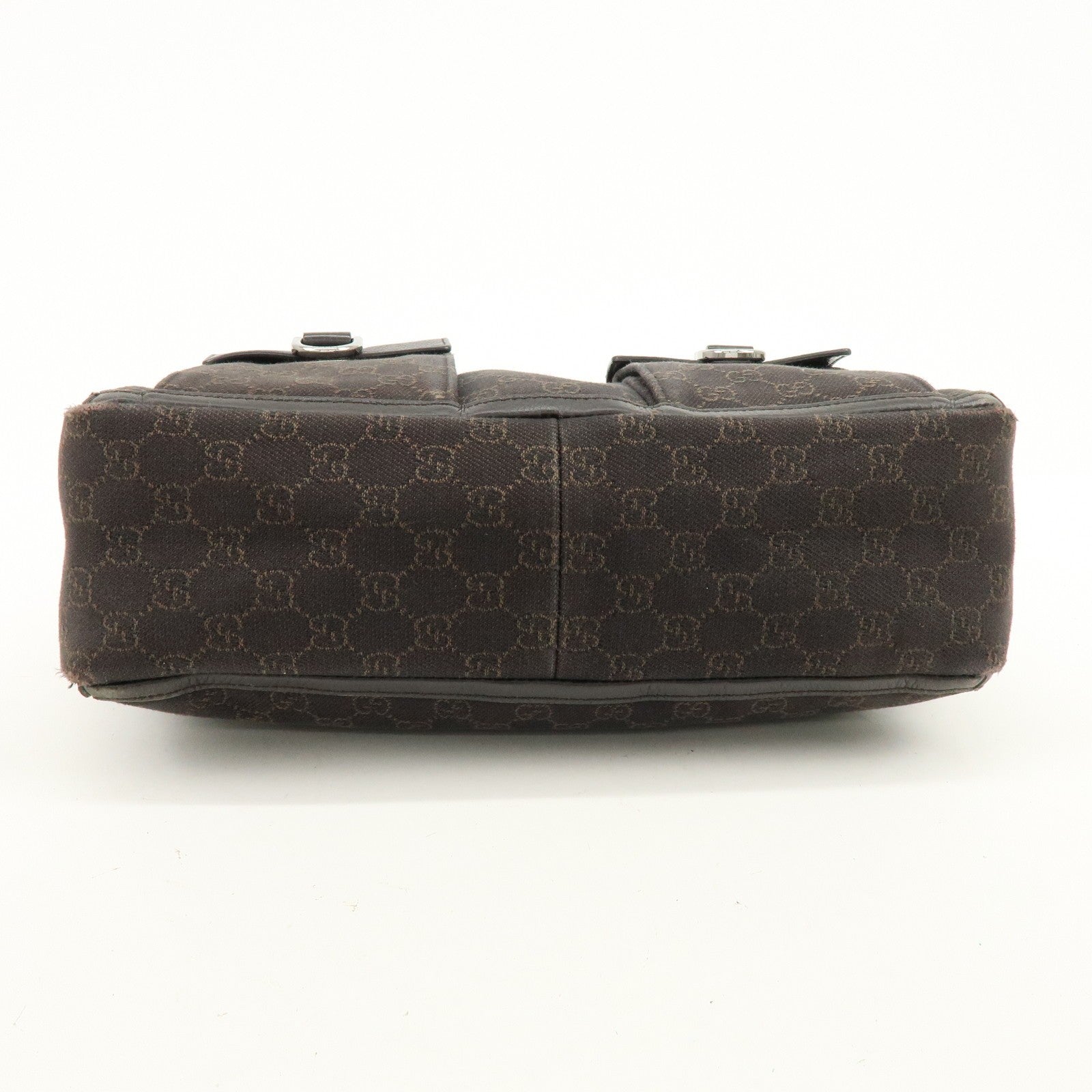Gucci Abbey Tote Bag - Brown, GG Canvas, Leather