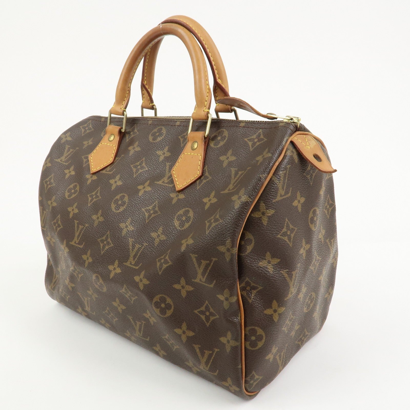 Louis Vuitton Monogram Speedy 30 Handbag - Brown, Monogram Canvas