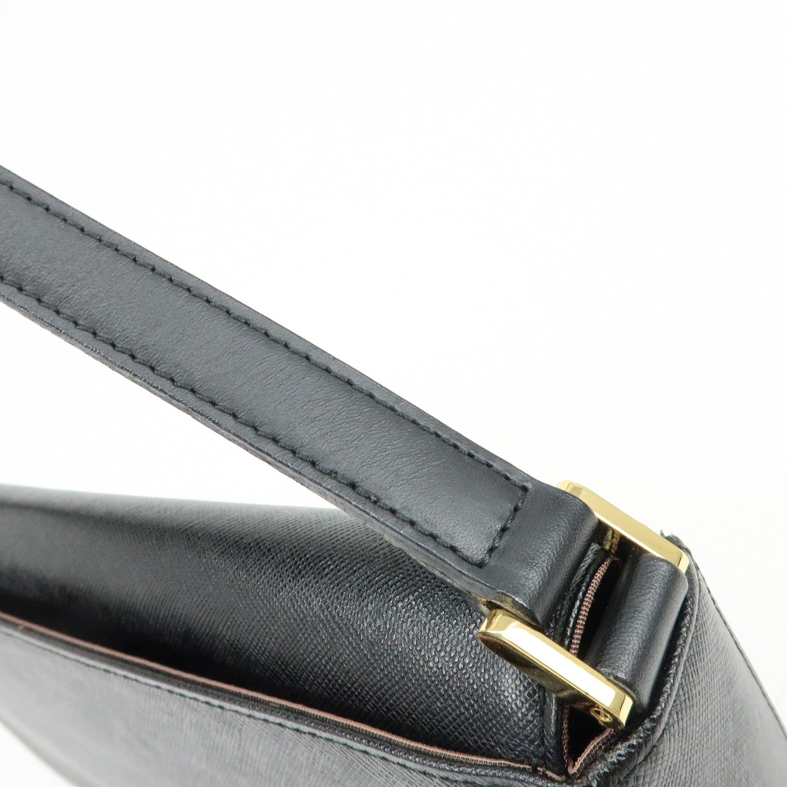 Burberry Leather Flap Shoulder Bag - Black, Leather