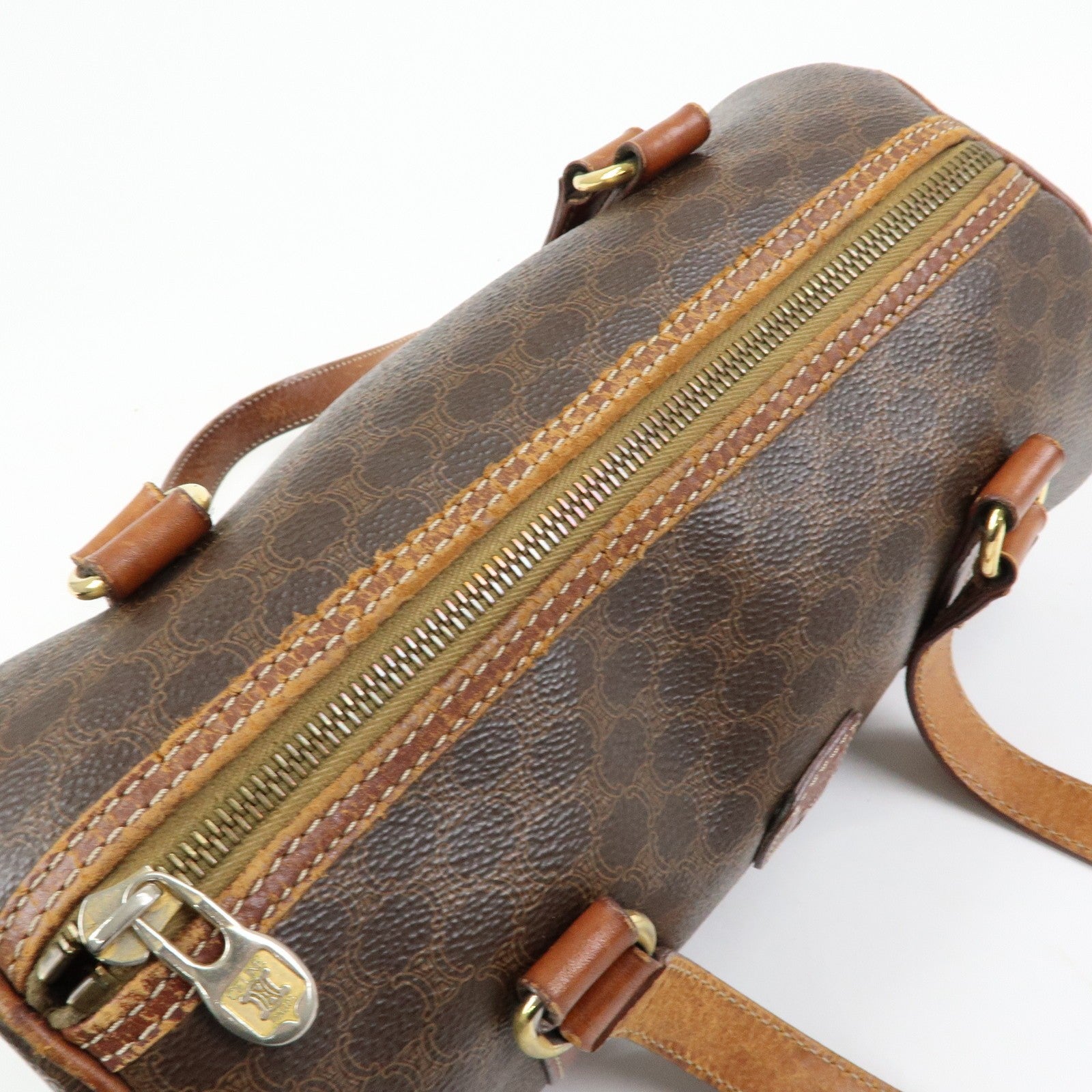 Celine Macadam Shoulder Bag - Brown, PVC Coated Canvas