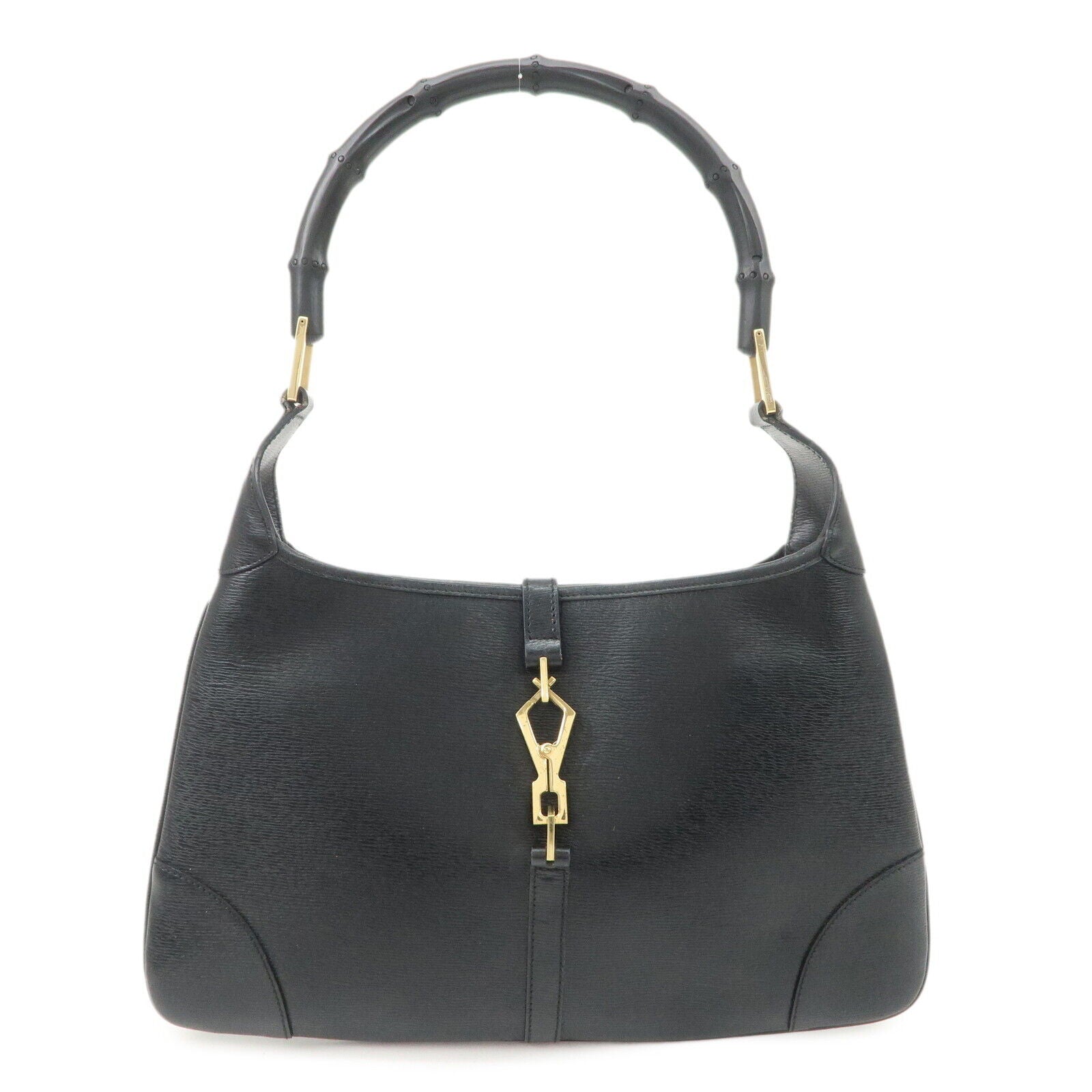 Gucci Bamboo Shoulder Bag - Black, Leather