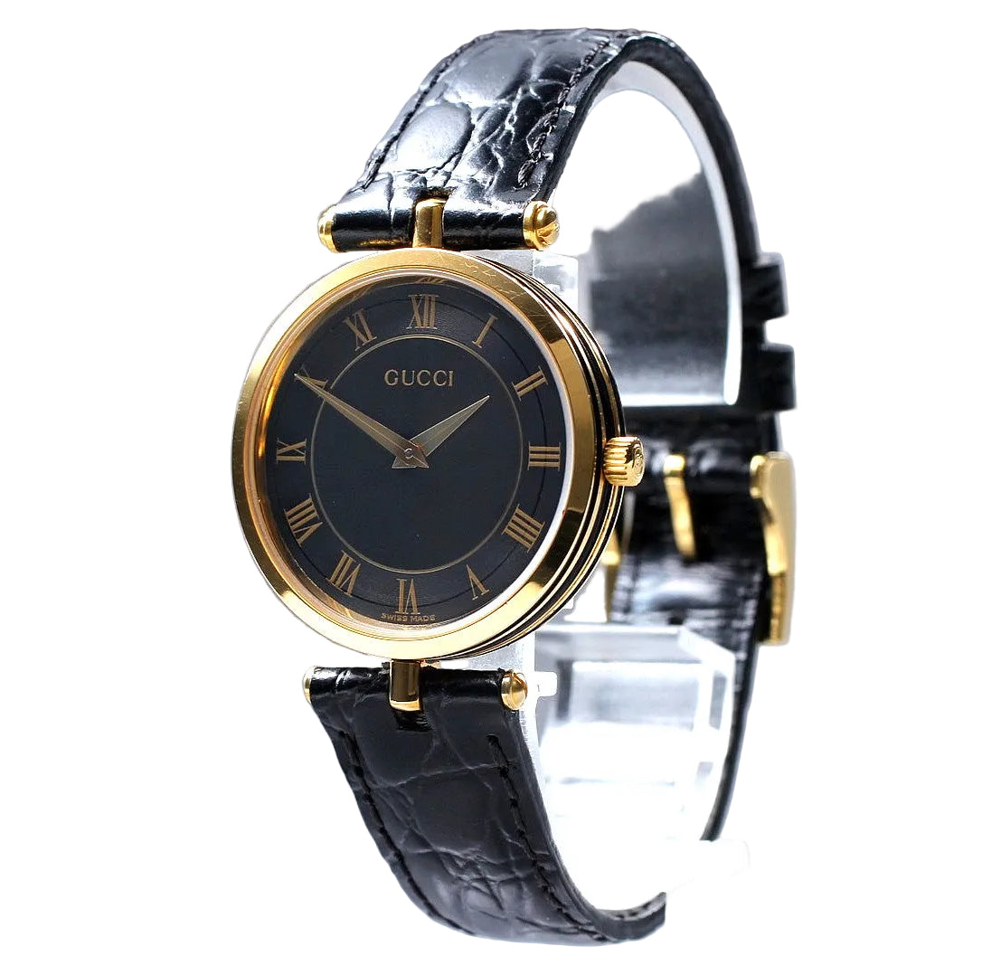 Gucci 2040M Wristwatch - Gold Black, Stainless Steel
