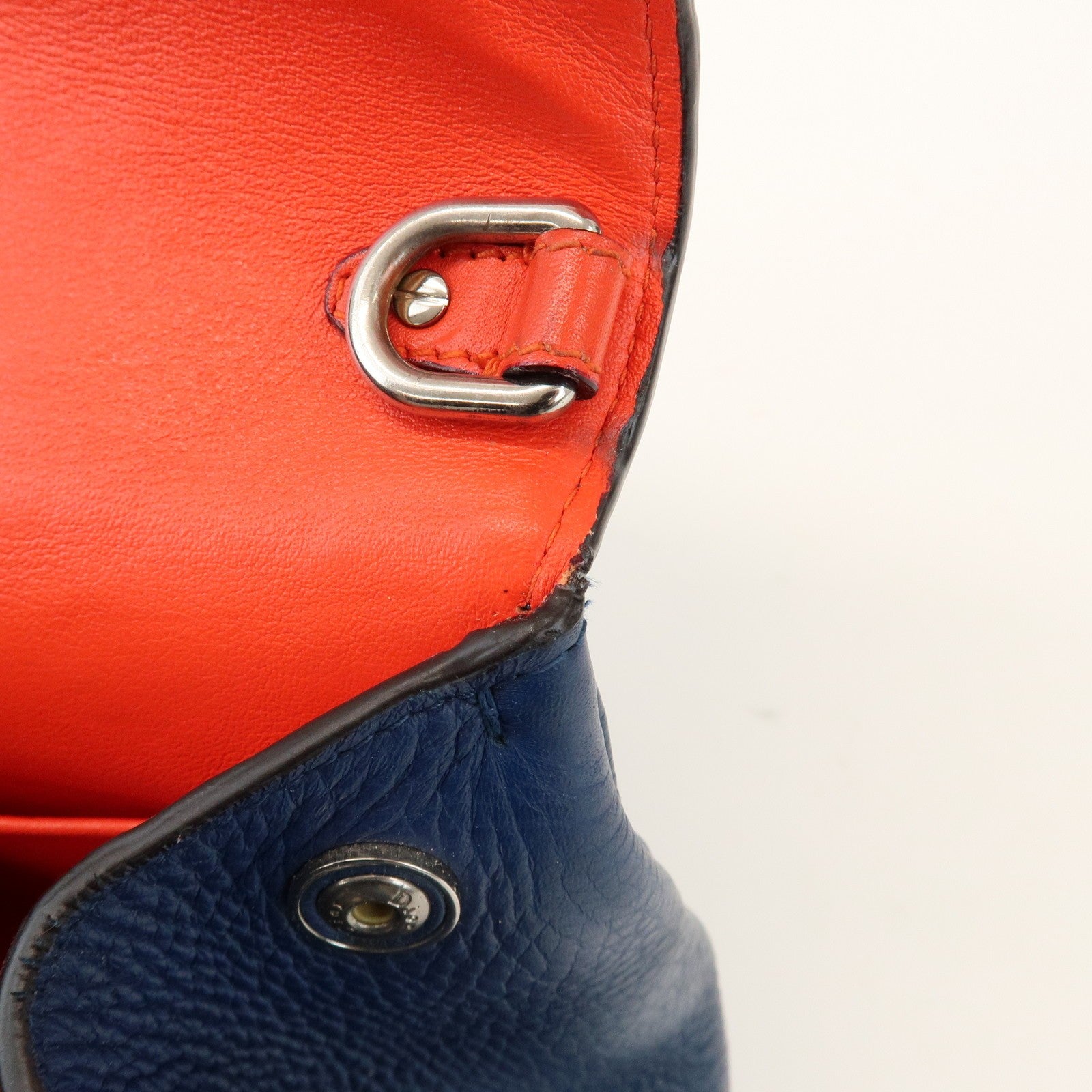 Christian Dior 2Way Hand Bag - Blue, Leather