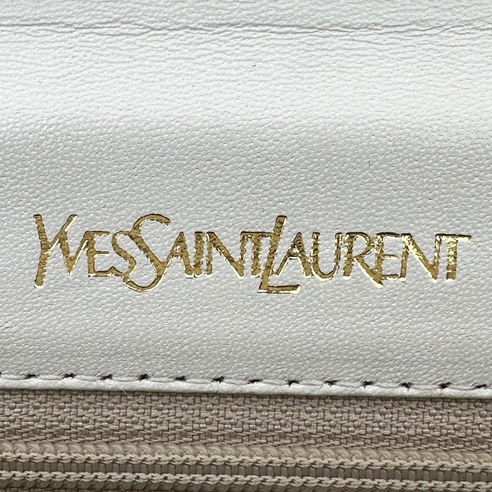 Yves Saint Laurent YSL Shoulder Bag - Ivory, Leather