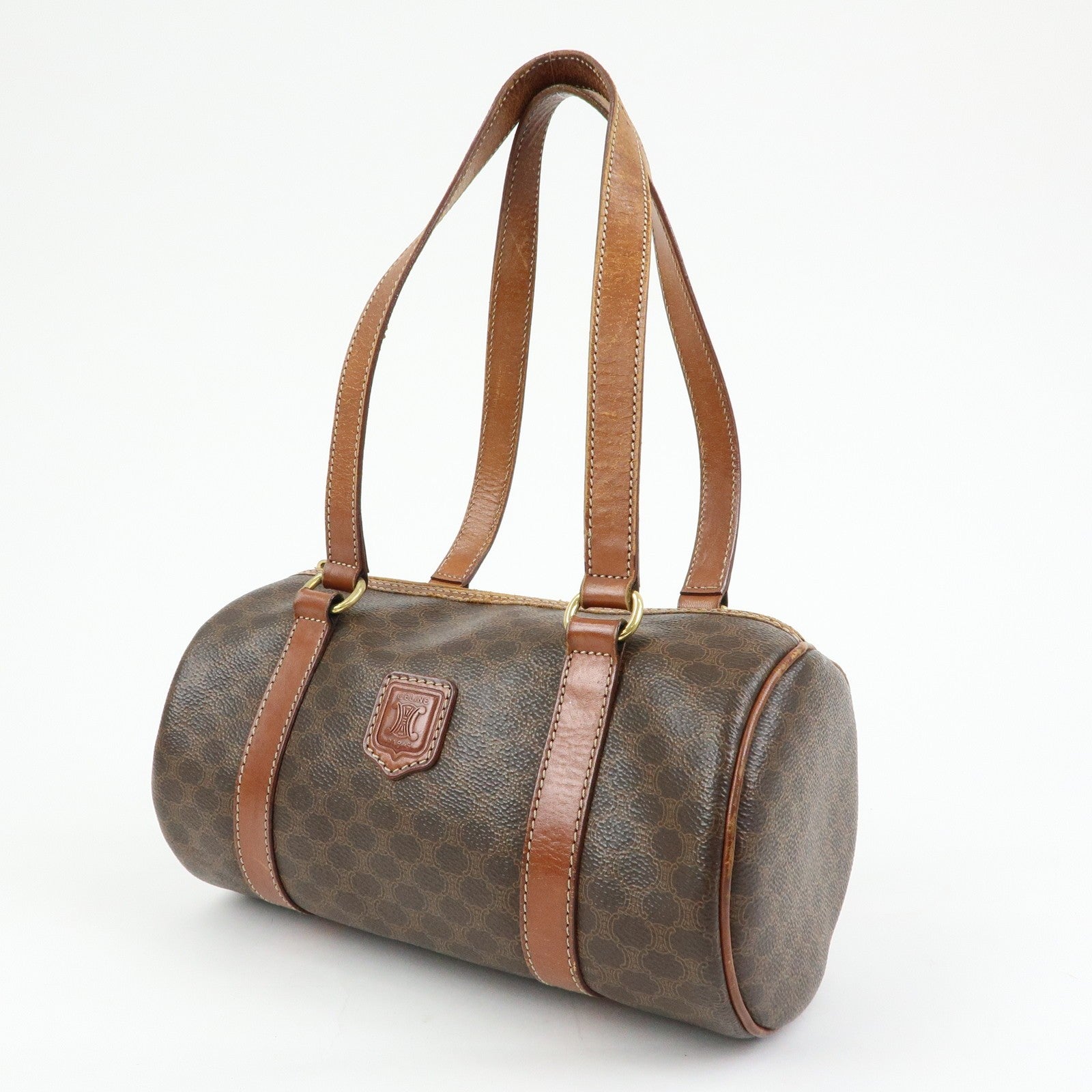Celine Macadam Shoulder Bag - Brown, PVC Coated Canvas