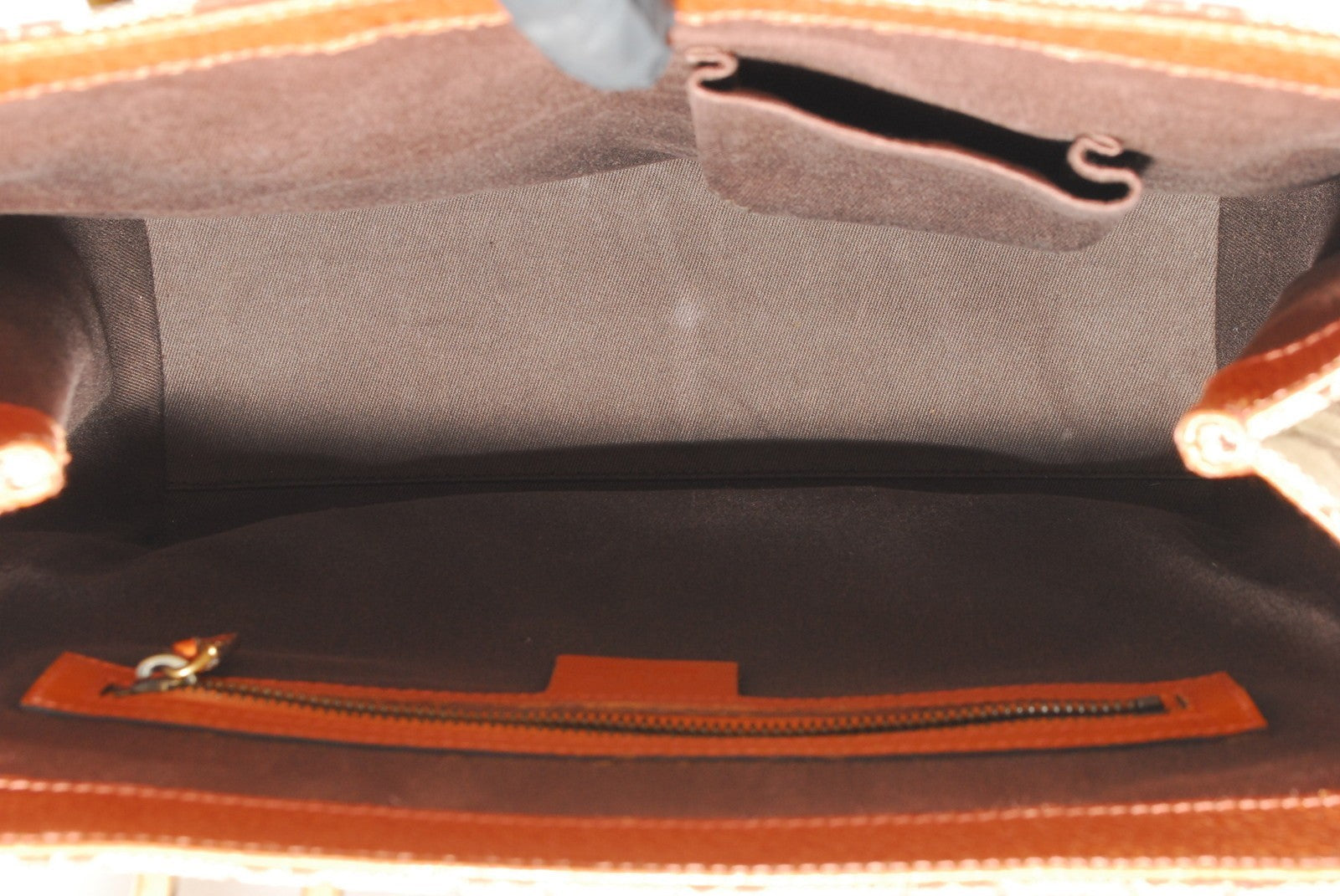Gucci GG Tote Bag - Orange Brown, Canvas Leather