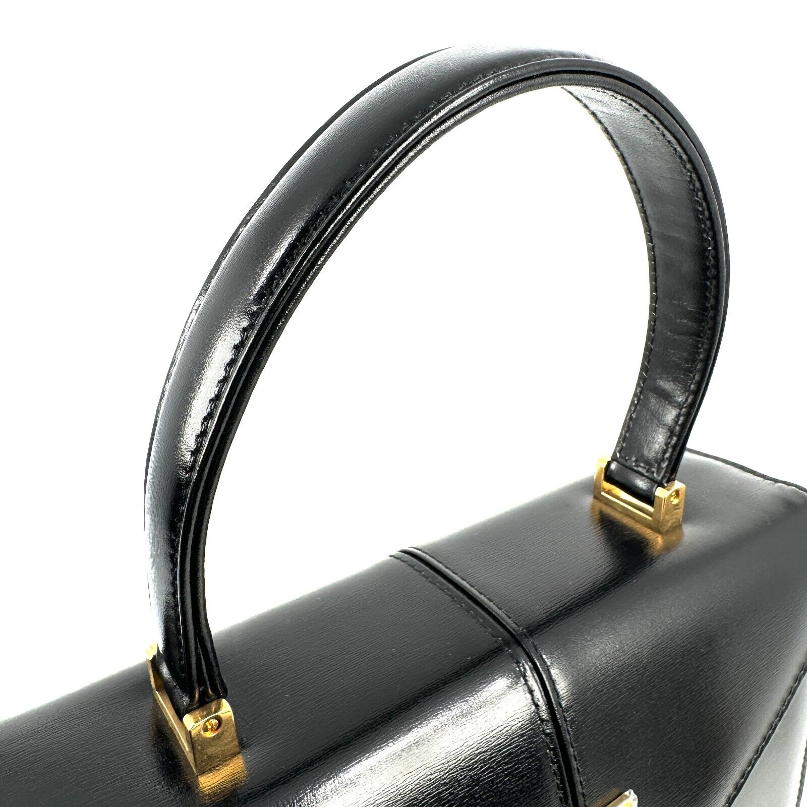 Saint Laurent YSL Hand Bag - Black, Leather